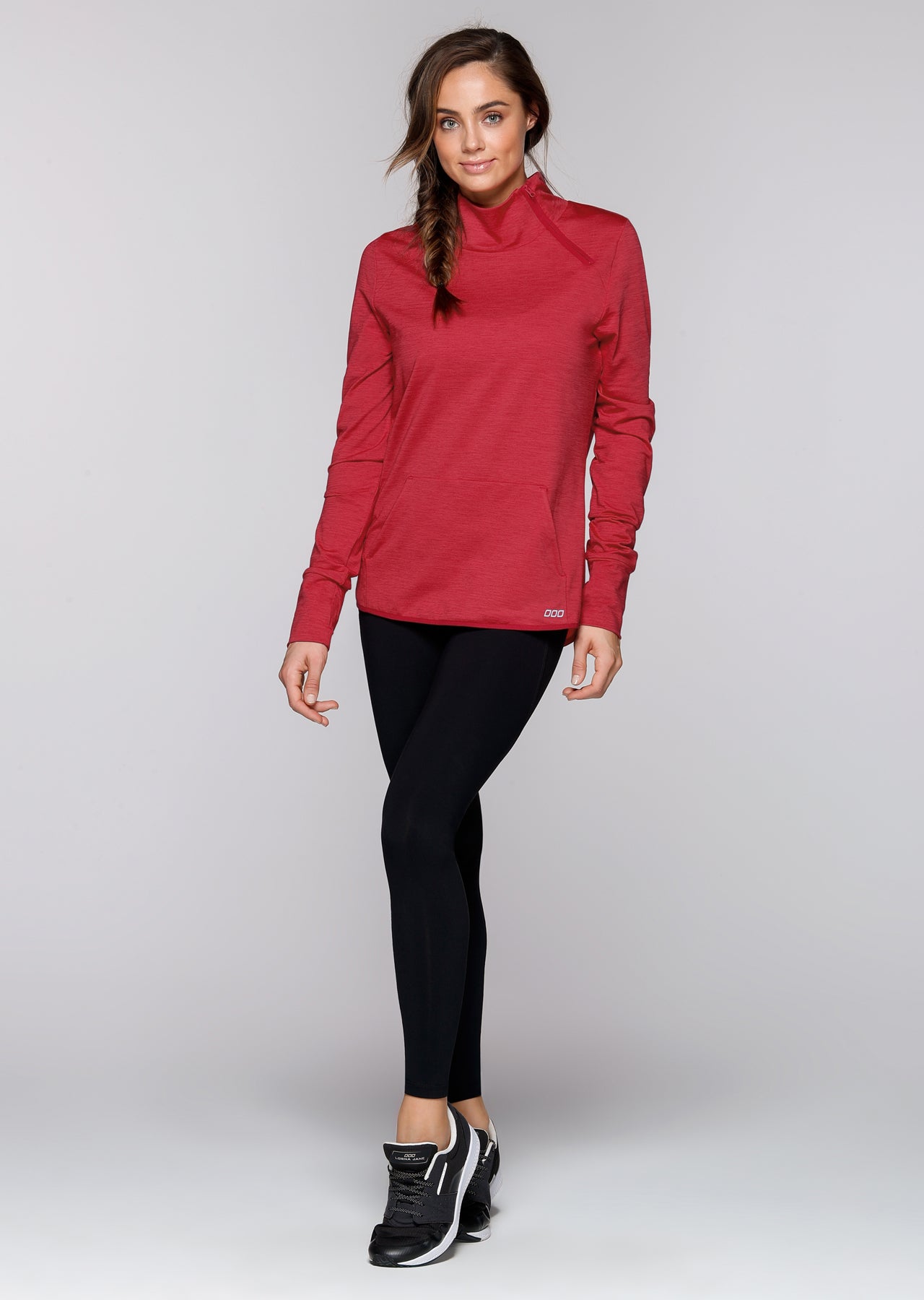 Lorna Jane Marissa Active Jacket - Deep Red Marl
