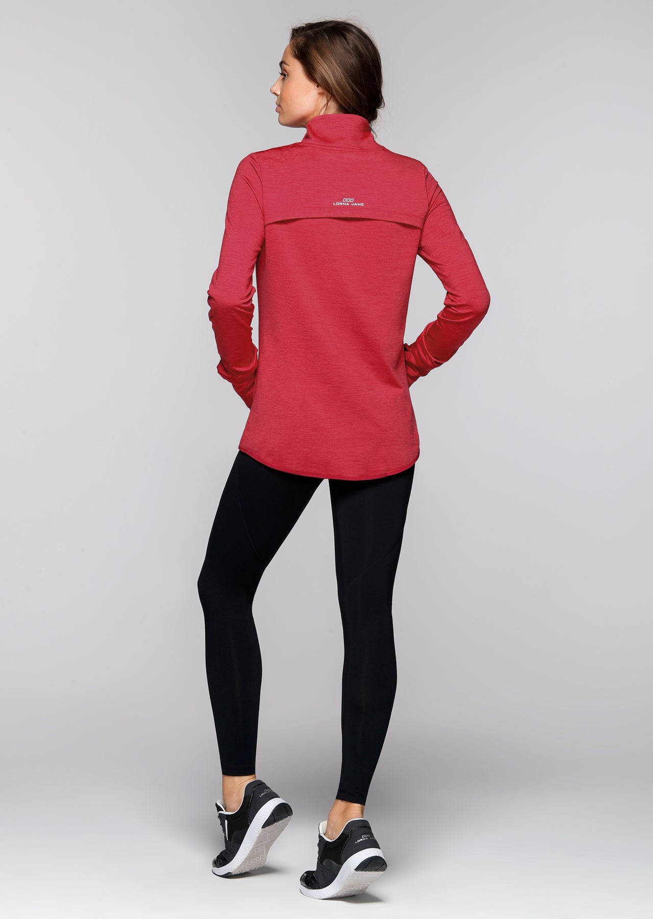 Lorna Jane Marissa Active Jacket - Deep Red Marl