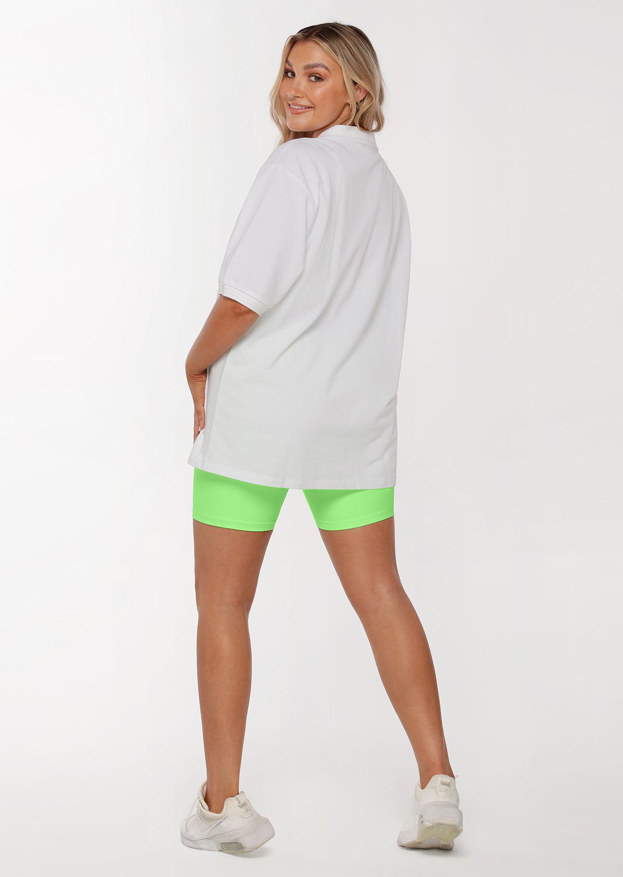 Lorna Jane Match Point Oversized Polo - White