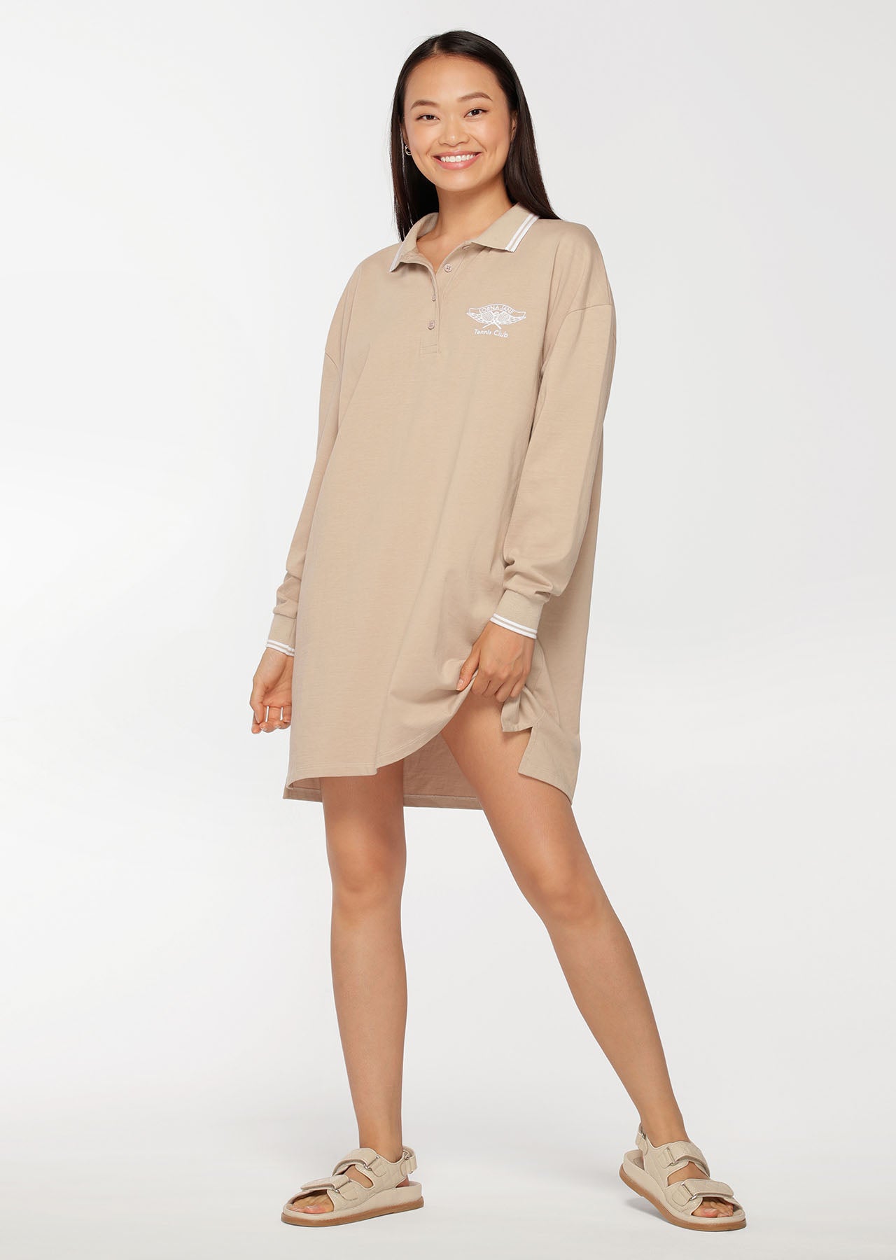 Lorna Jane Match Point Polo Dress - Off White