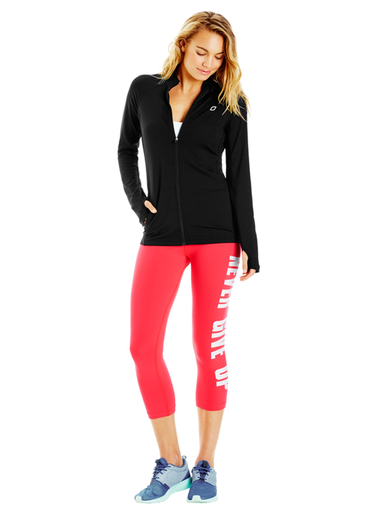 Lorna Jane Max Mesh Zip Through - Black