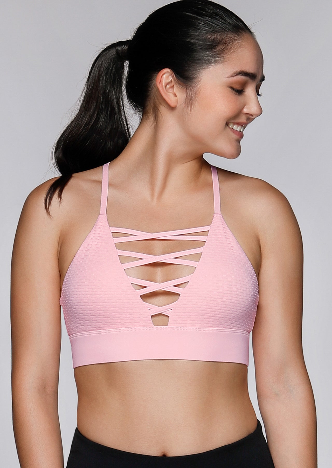 Lorna Jane Maya Sports Bra - Whisper Pink
