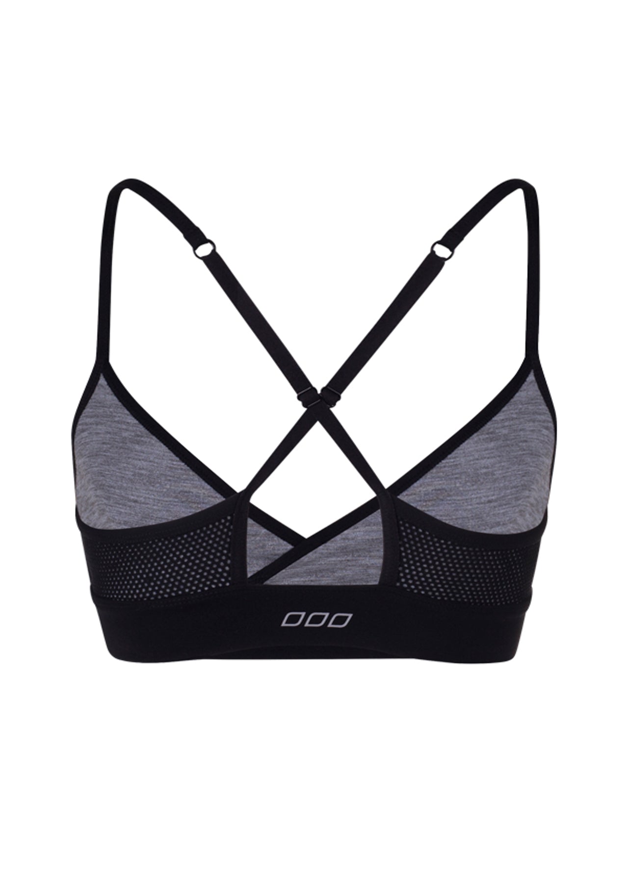 Lorna Jane Maya Yoga Bra - Black/Grey