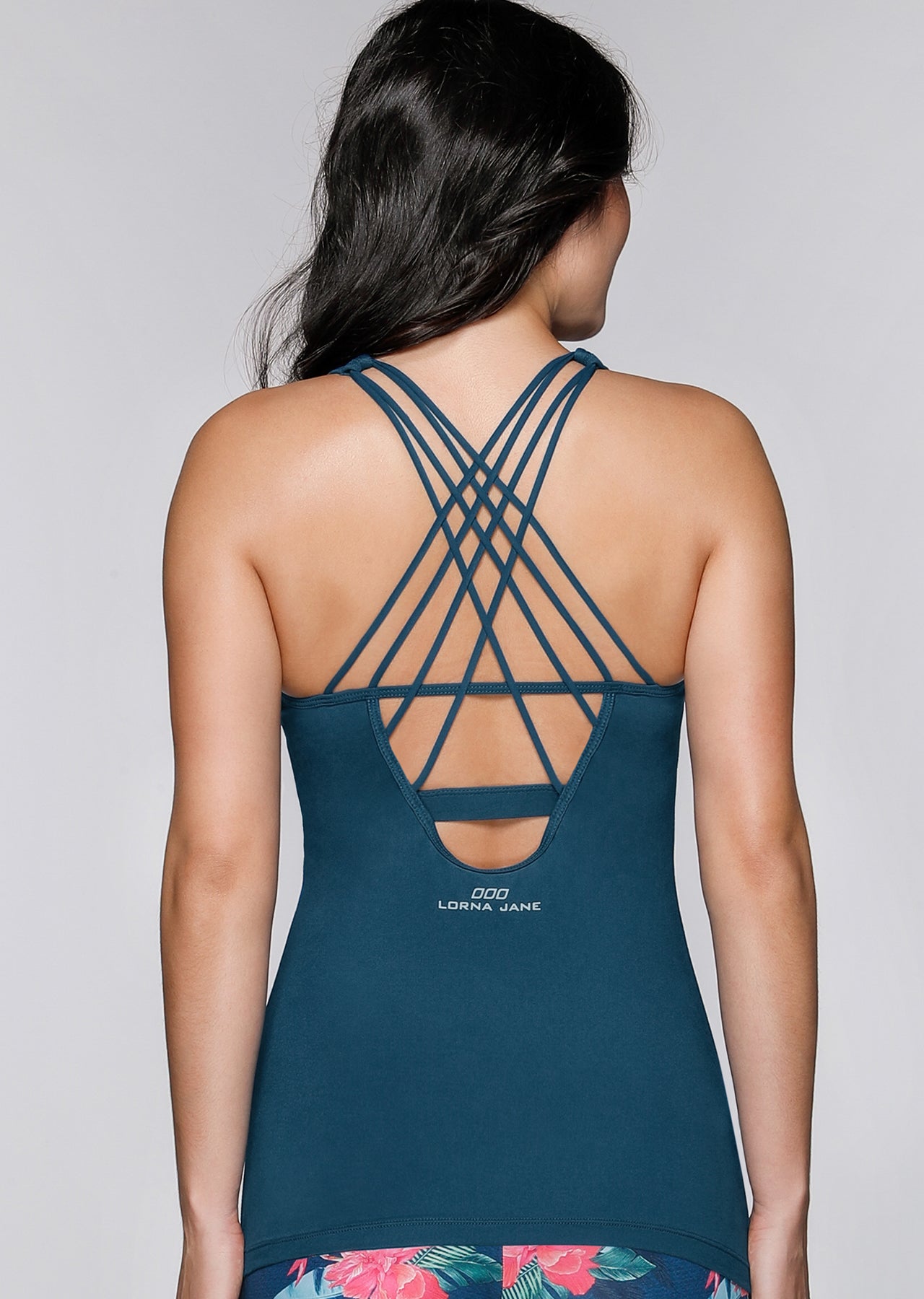 Lorna Jane Maya Yoga Tank - Twilight Blue