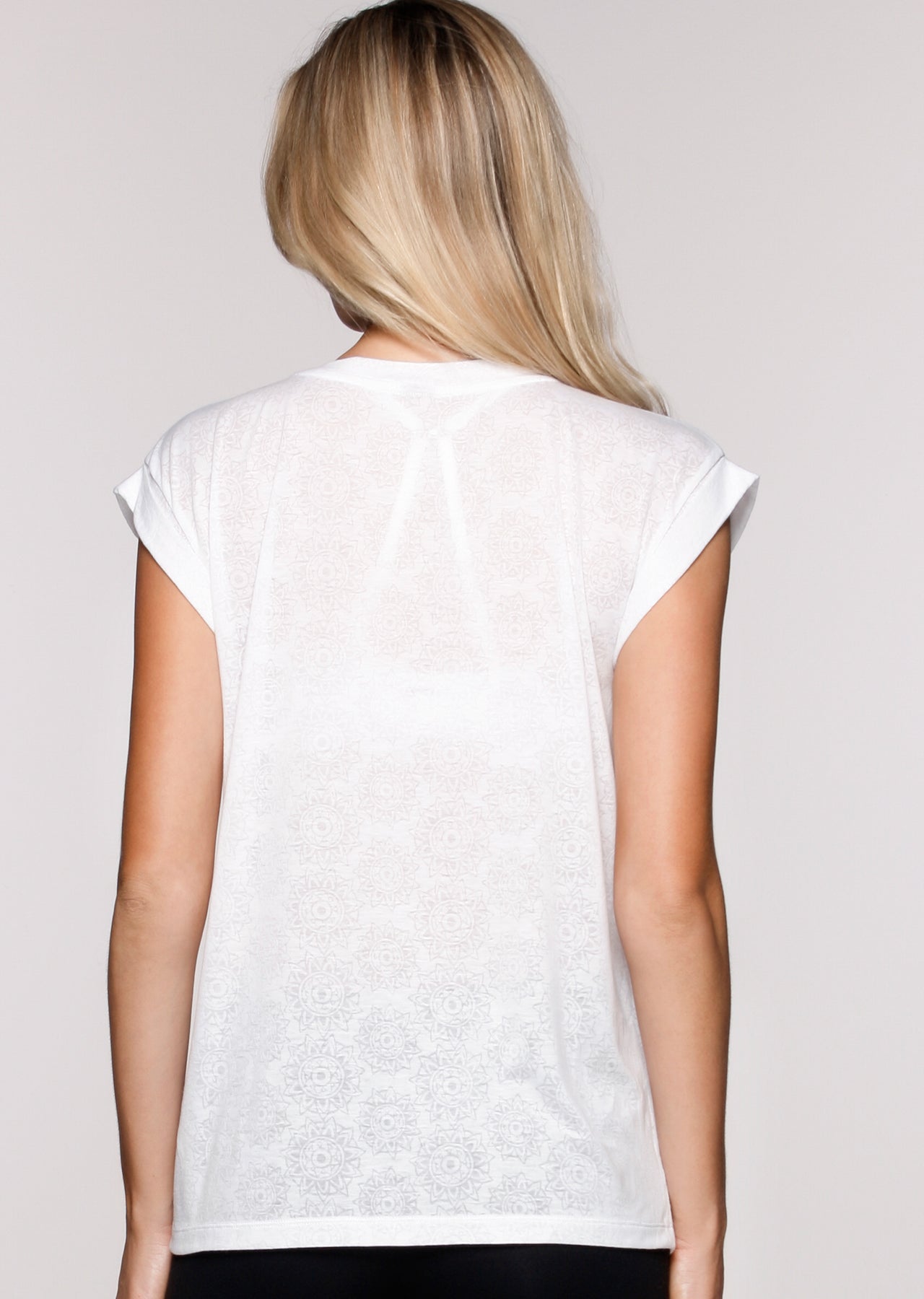 Lorna Jane Meditated S/Slv Top - White