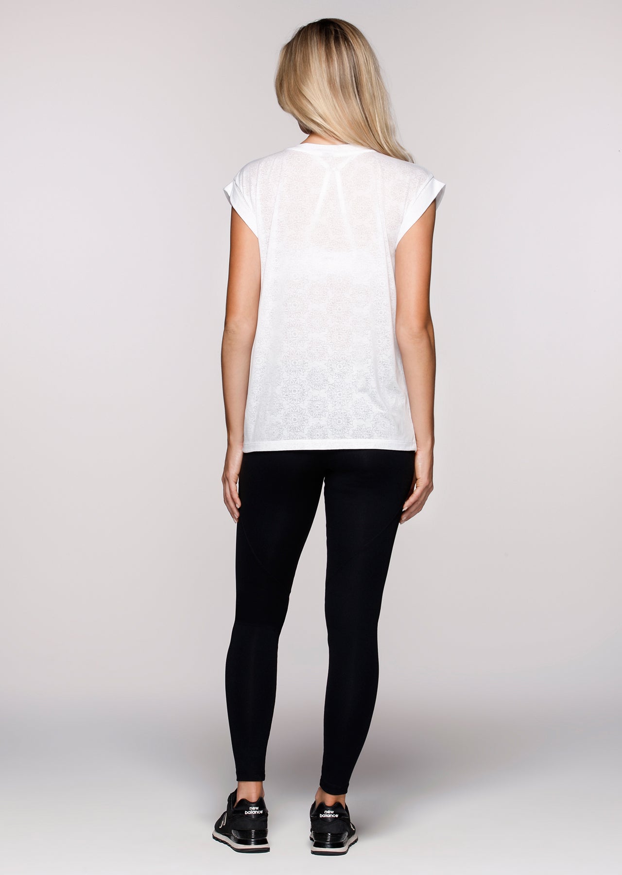 Lorna Jane Meditated S/Slv Top - White