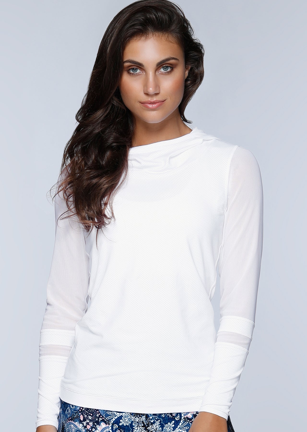 Lorna Jane Melika Excel L/Slv Top - White