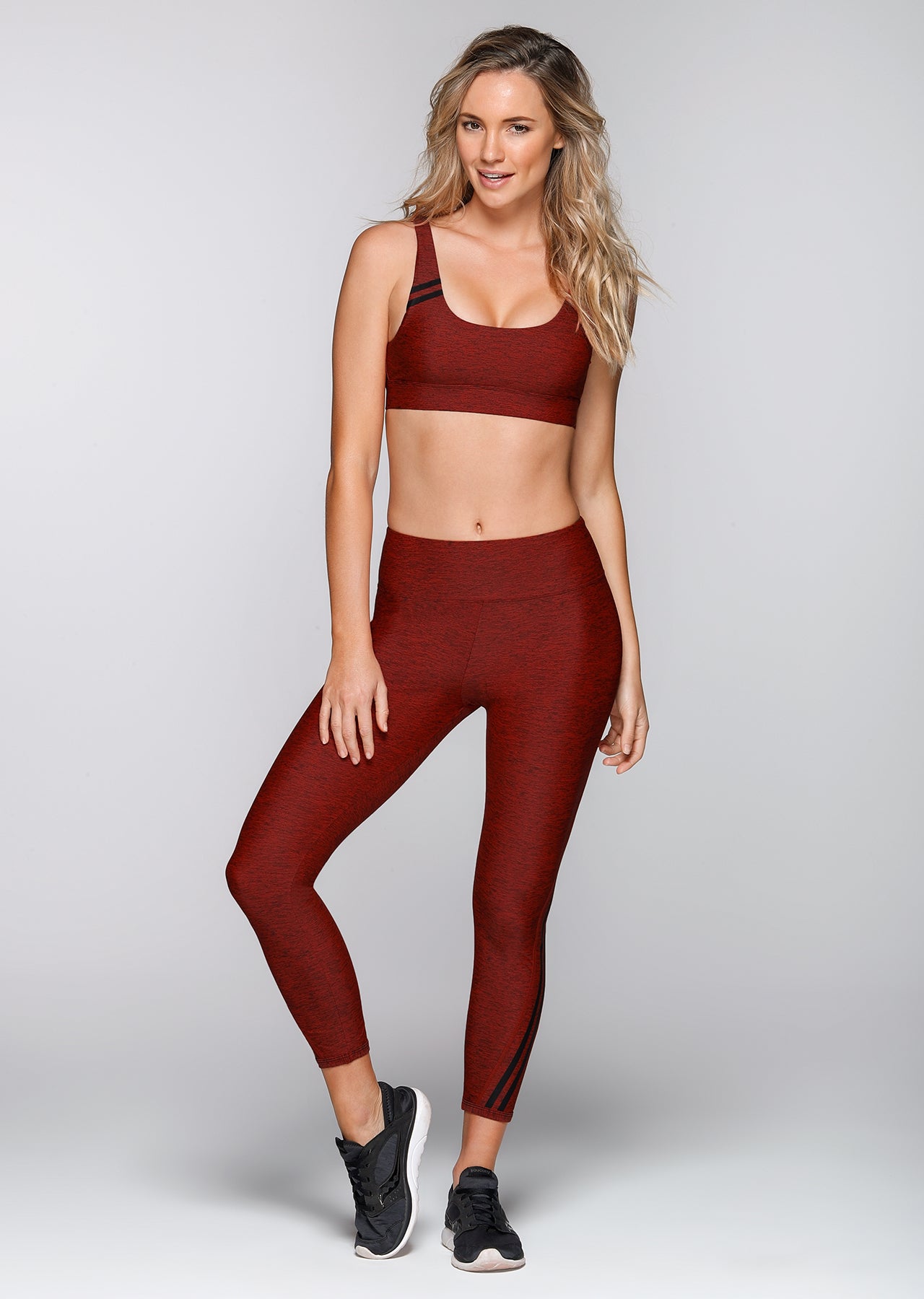 Lorna Jane Metal Sports Bra - Copper Marl
