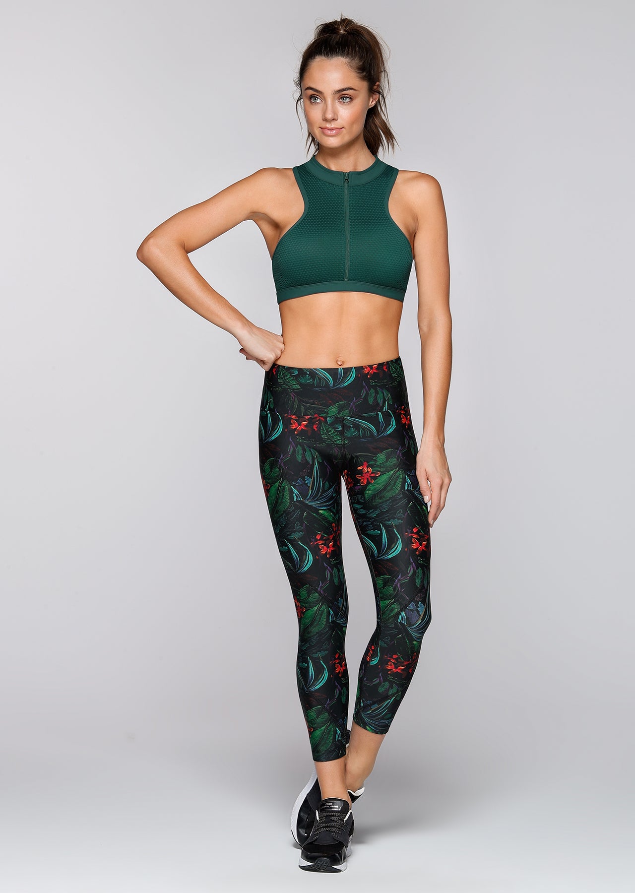 Lorna Jane Mia Sports Bra - Jungle Green