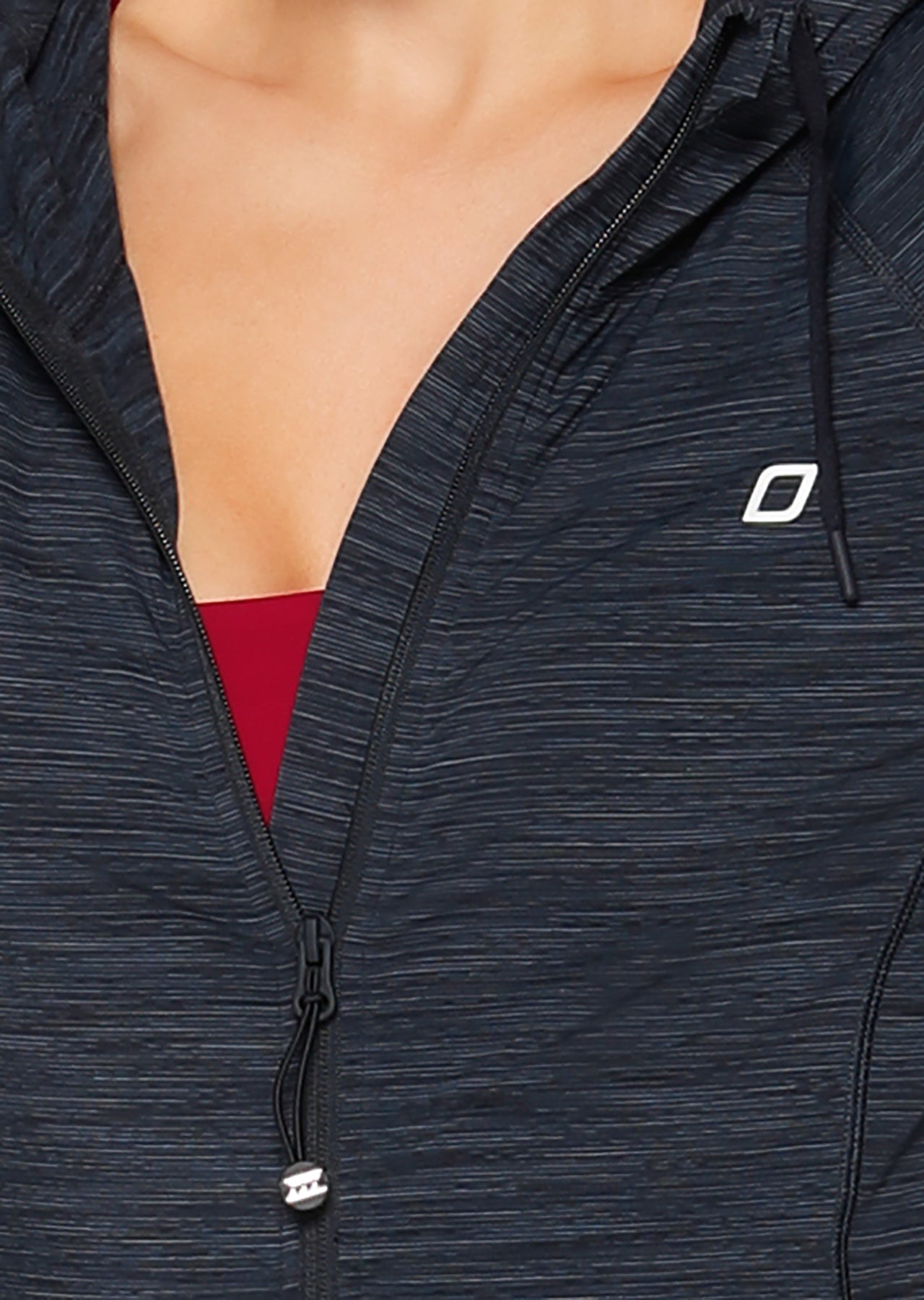 Lorna Jane Midnight Brushed  Zip Thru - Midnight Indigo Marl