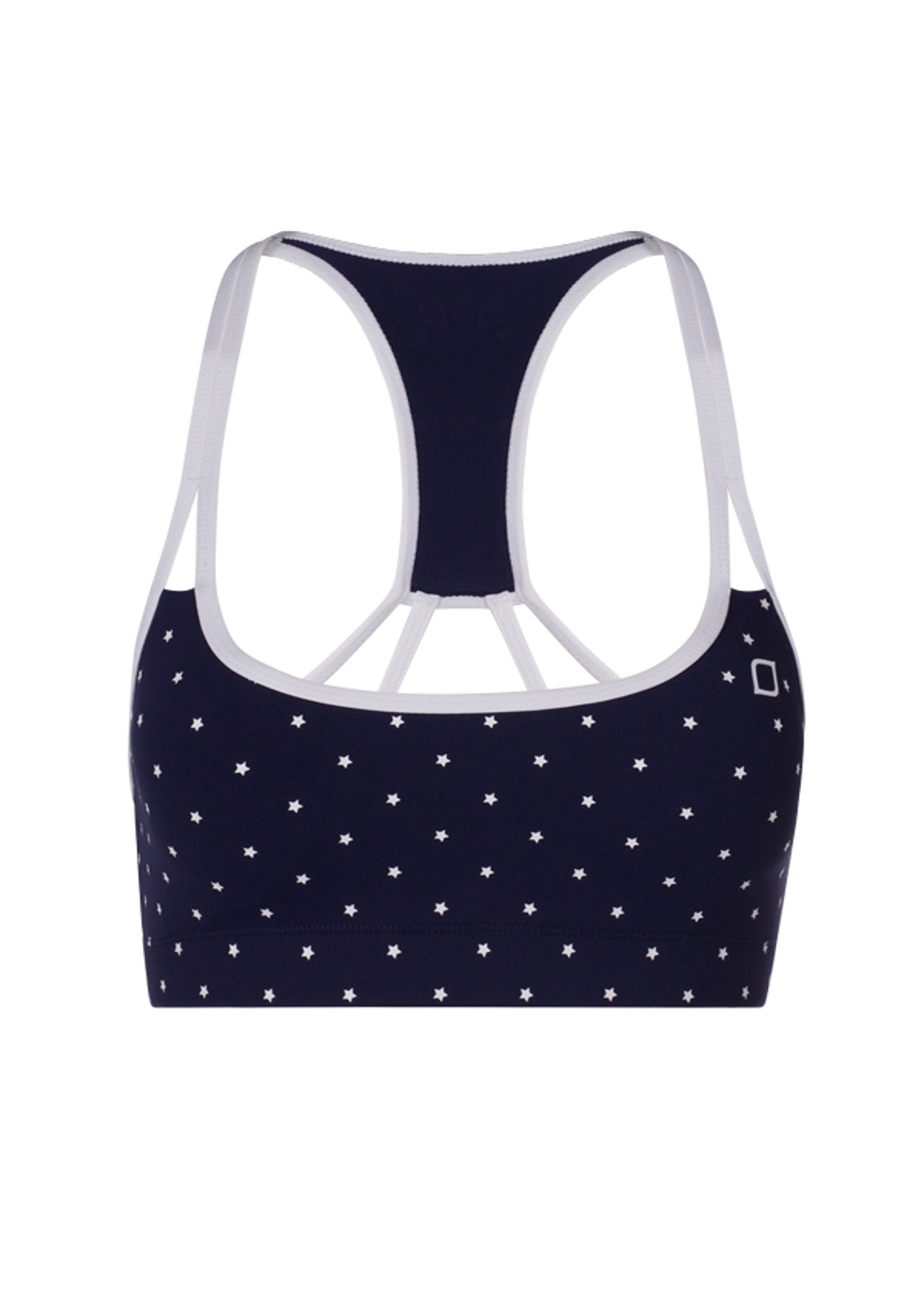 Lorna Jane Midnight Sports Bra - Ink/White