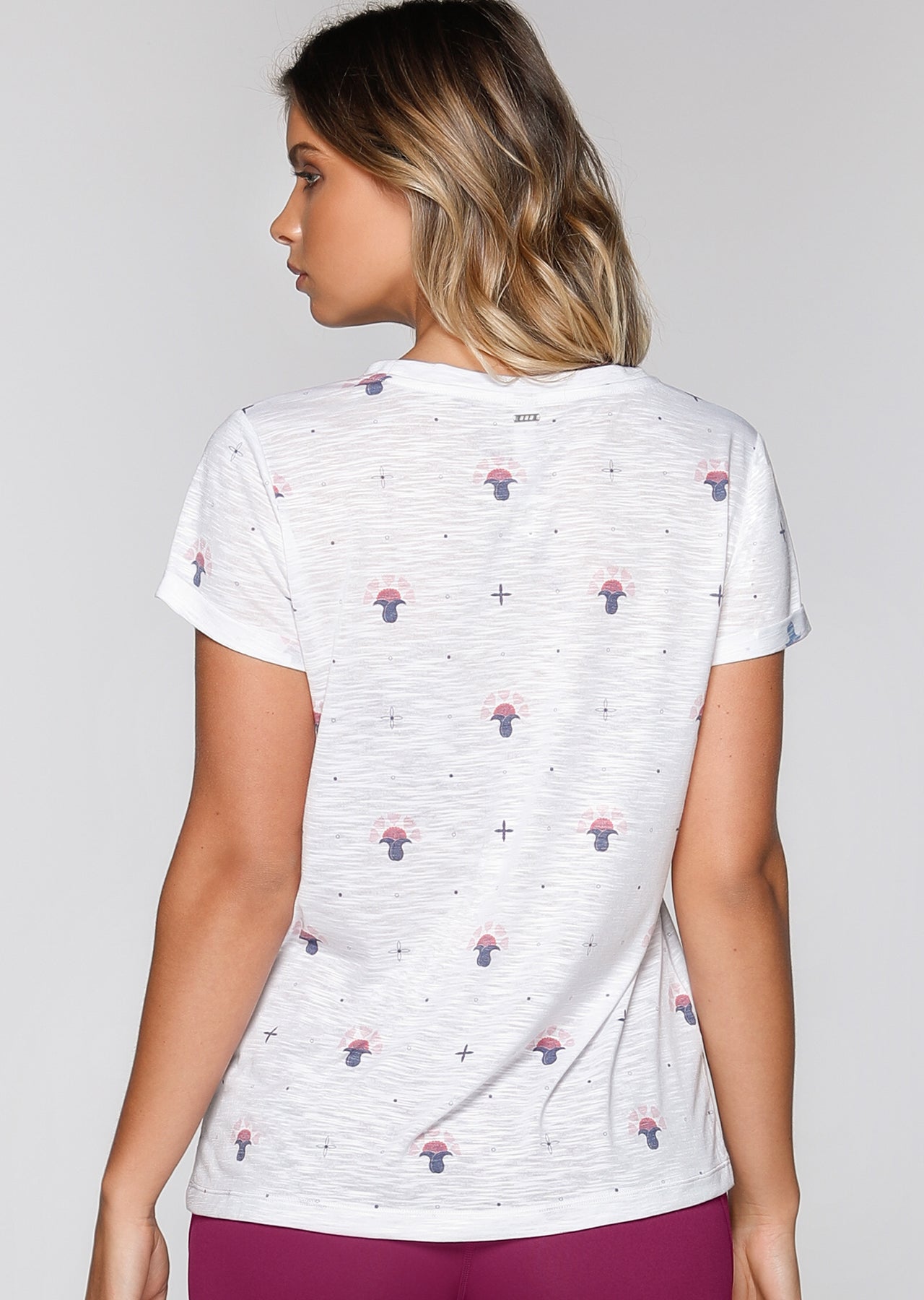 Lorna Jane Mini Lotus Tee - White