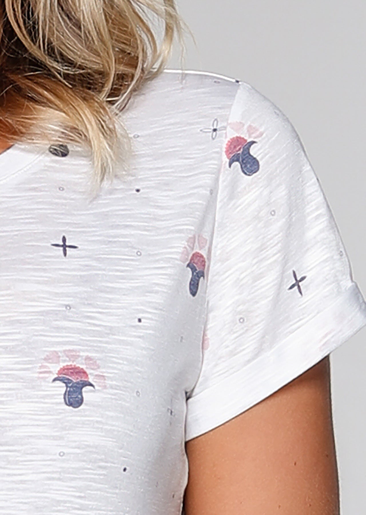 Lorna Jane Mini Lotus Tee - White