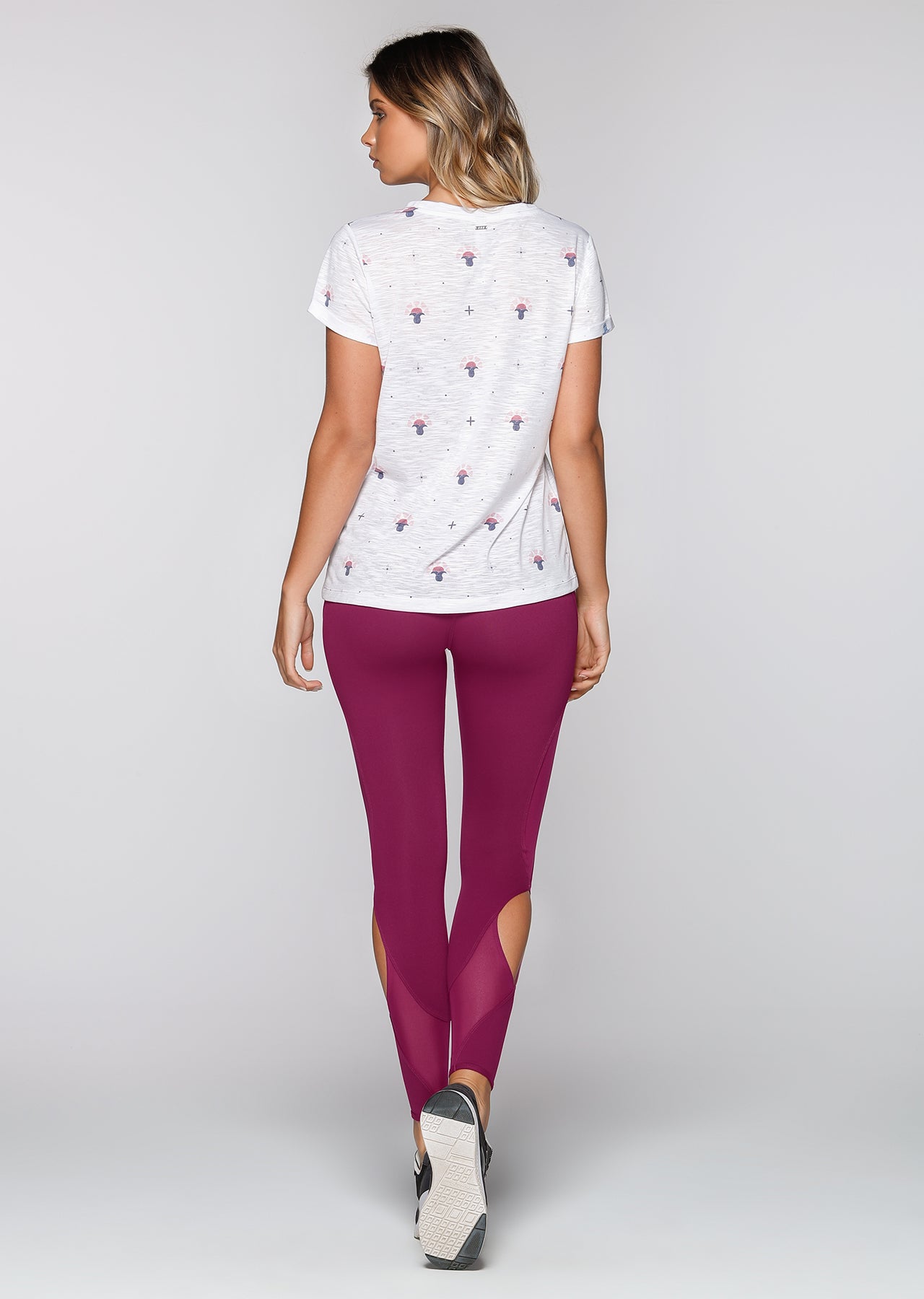 Lorna Jane Mini Lotus Tee - White
