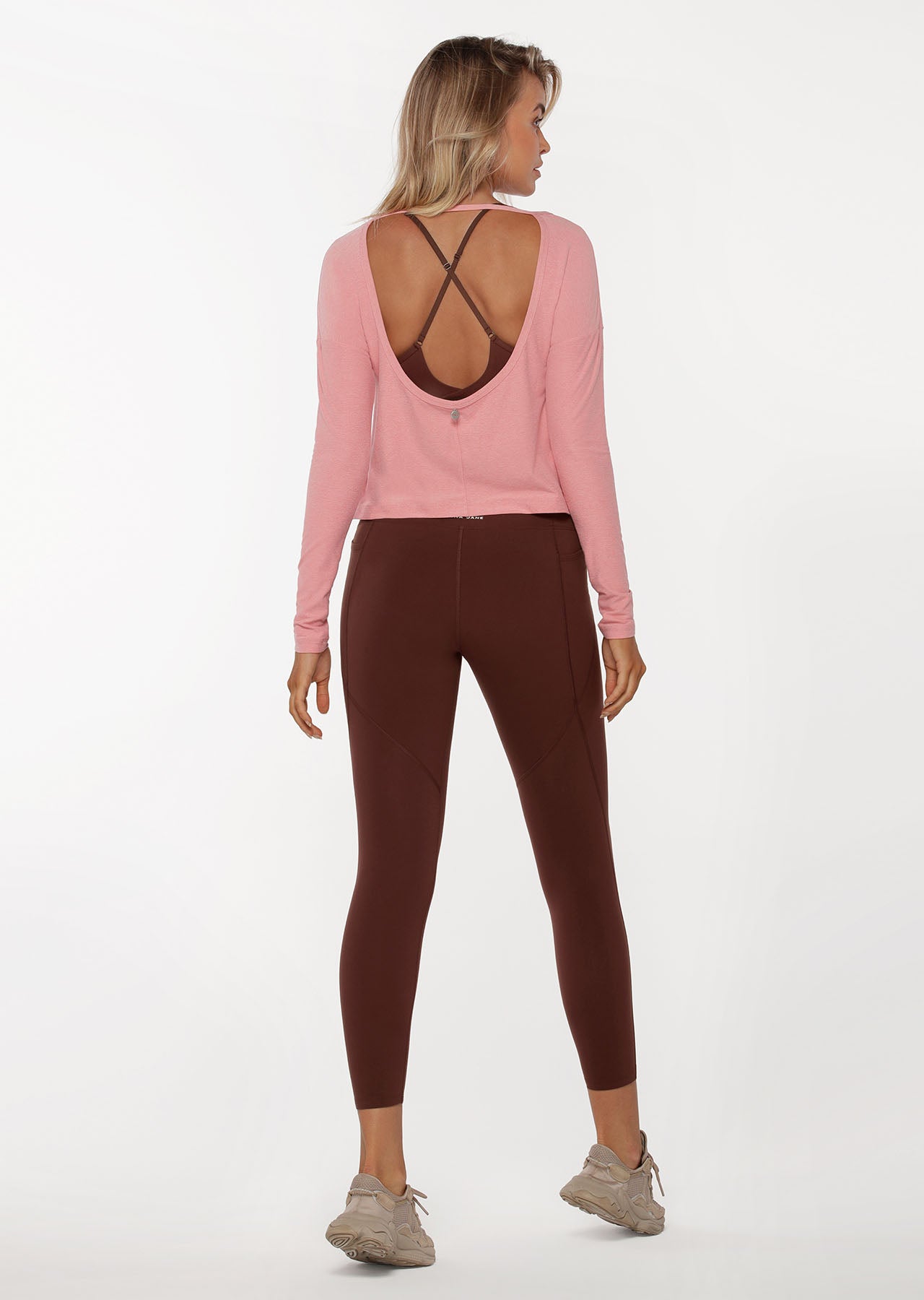Lorna Jane Mist Active Long Sleeve Top - Quartz Pink Marl