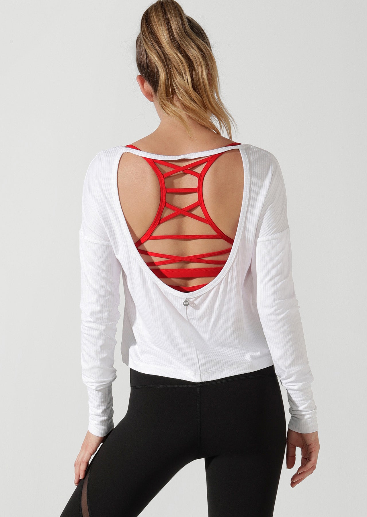 Lorna Jane Mist Long Sleeve Top - White