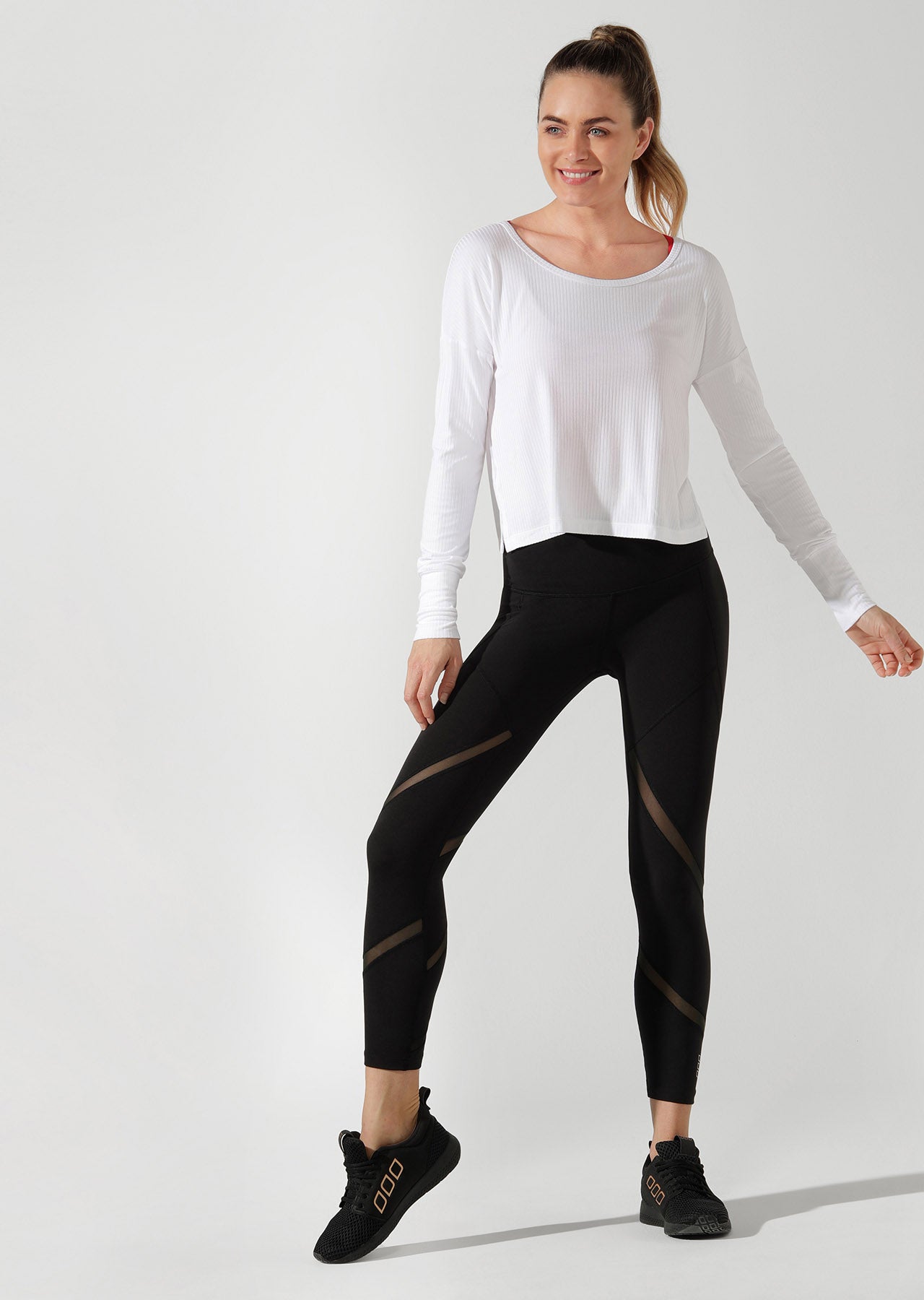 Lorna Jane Mist Long Sleeve Top - White