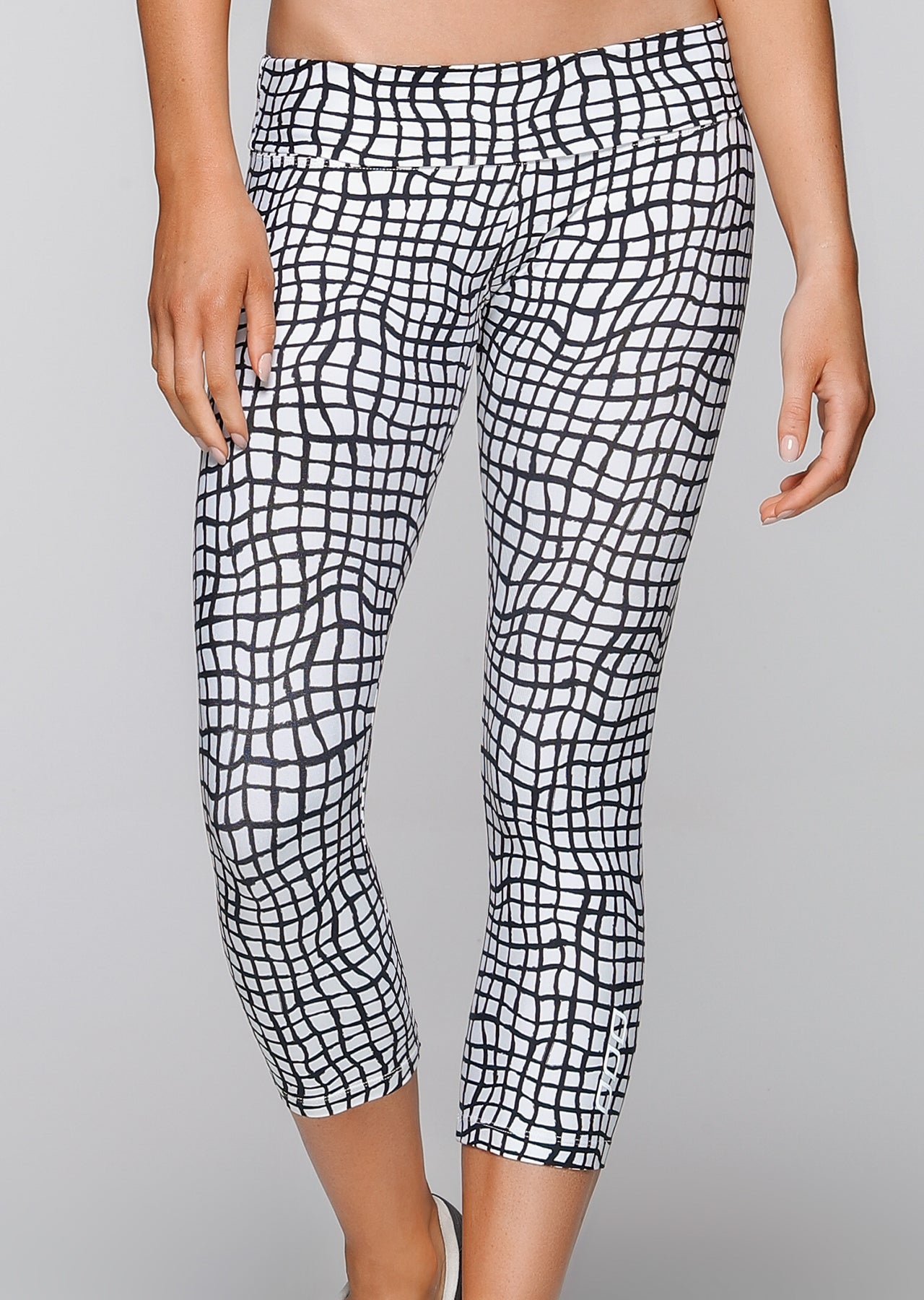 Lorna Jane Mixed Monochrome 7/8 Tight - Mixed Monochrome Print