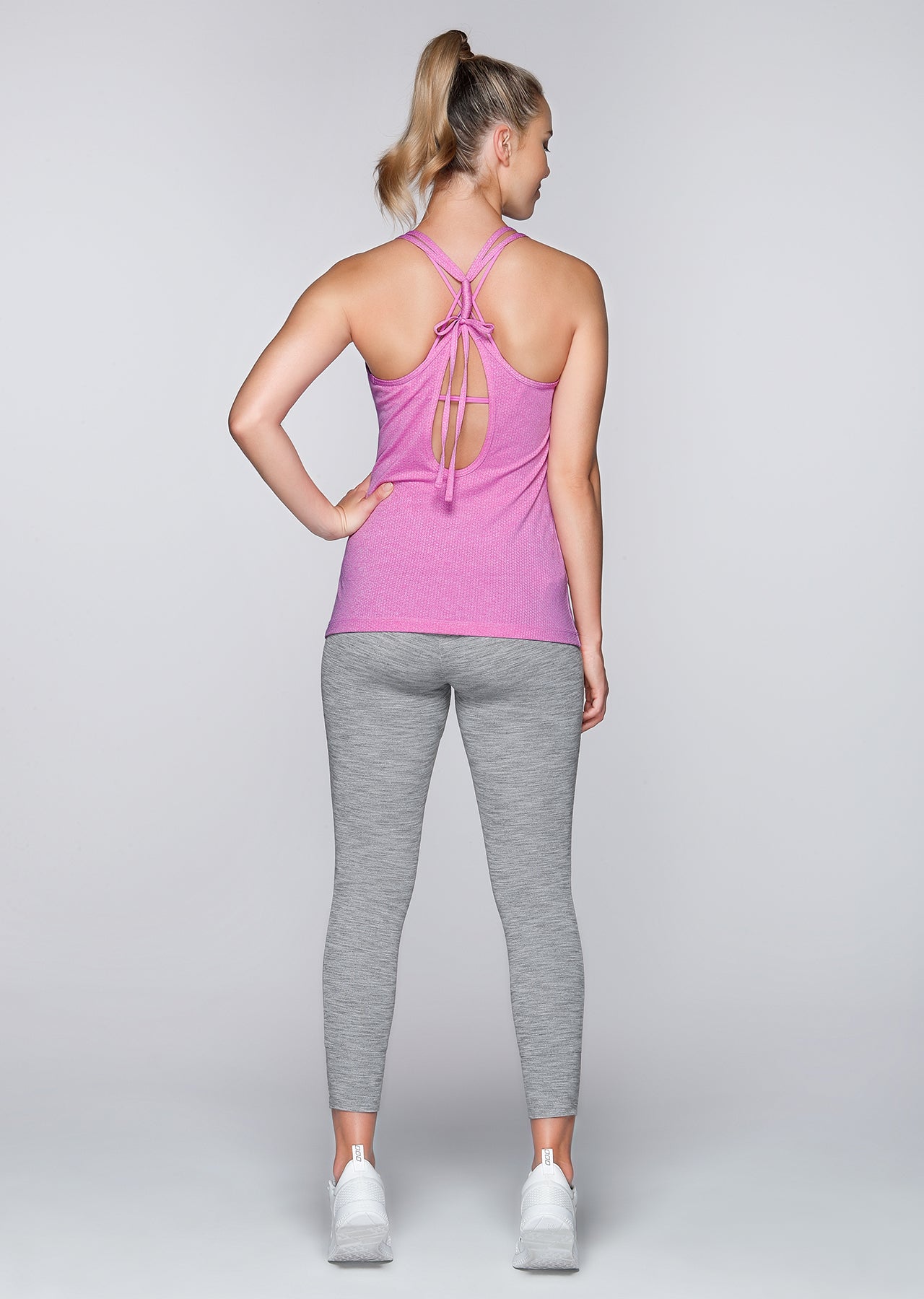 Lorna Jane Monica Excel Tank - Grape Sorbet Marl