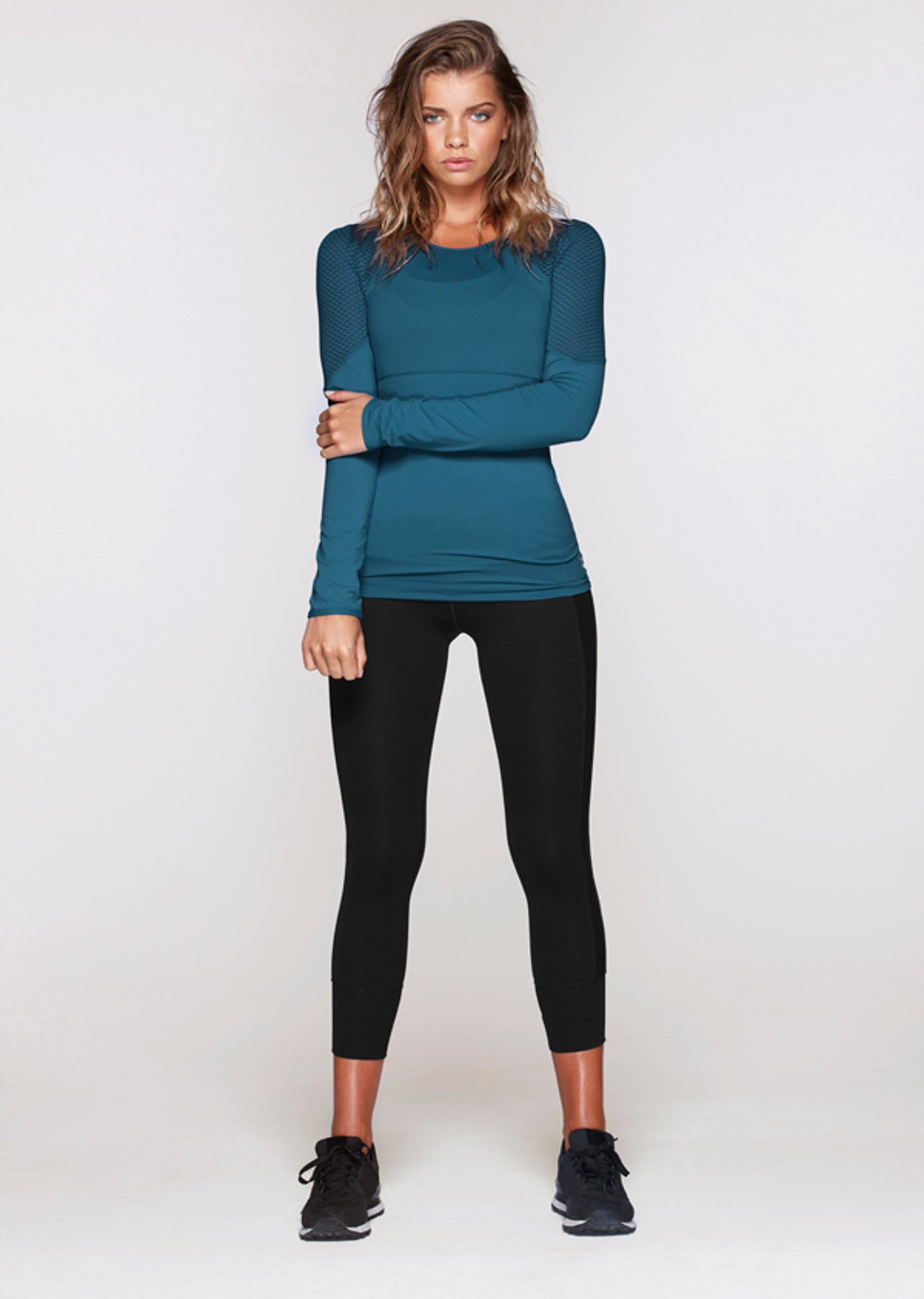 Lorna Jane Monica L/Slv Excel Top - Hurricane