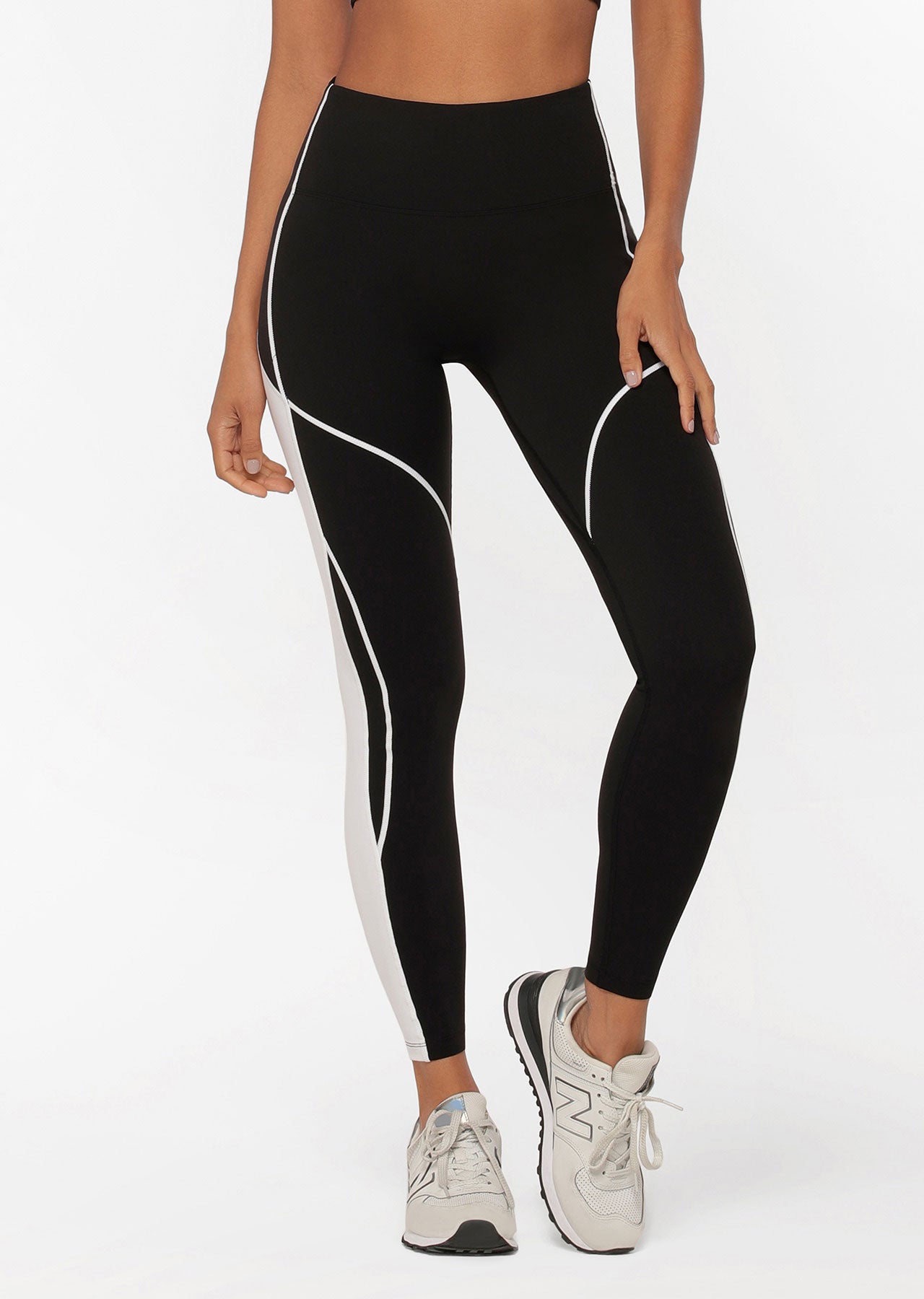 Lorna Jane Monochromatic No Ride Full Length Leggings - Black