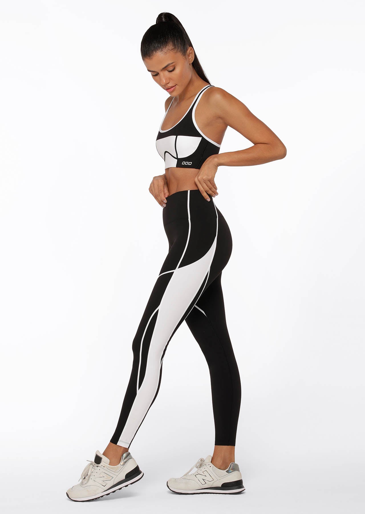 Lorna Jane Monochromatic No Ride Full Length Leggings - Black