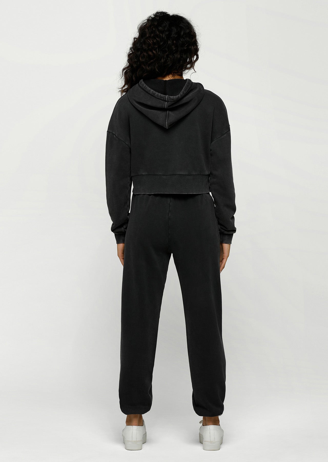 Lorna Jane Moto Track Pants - Washed Black