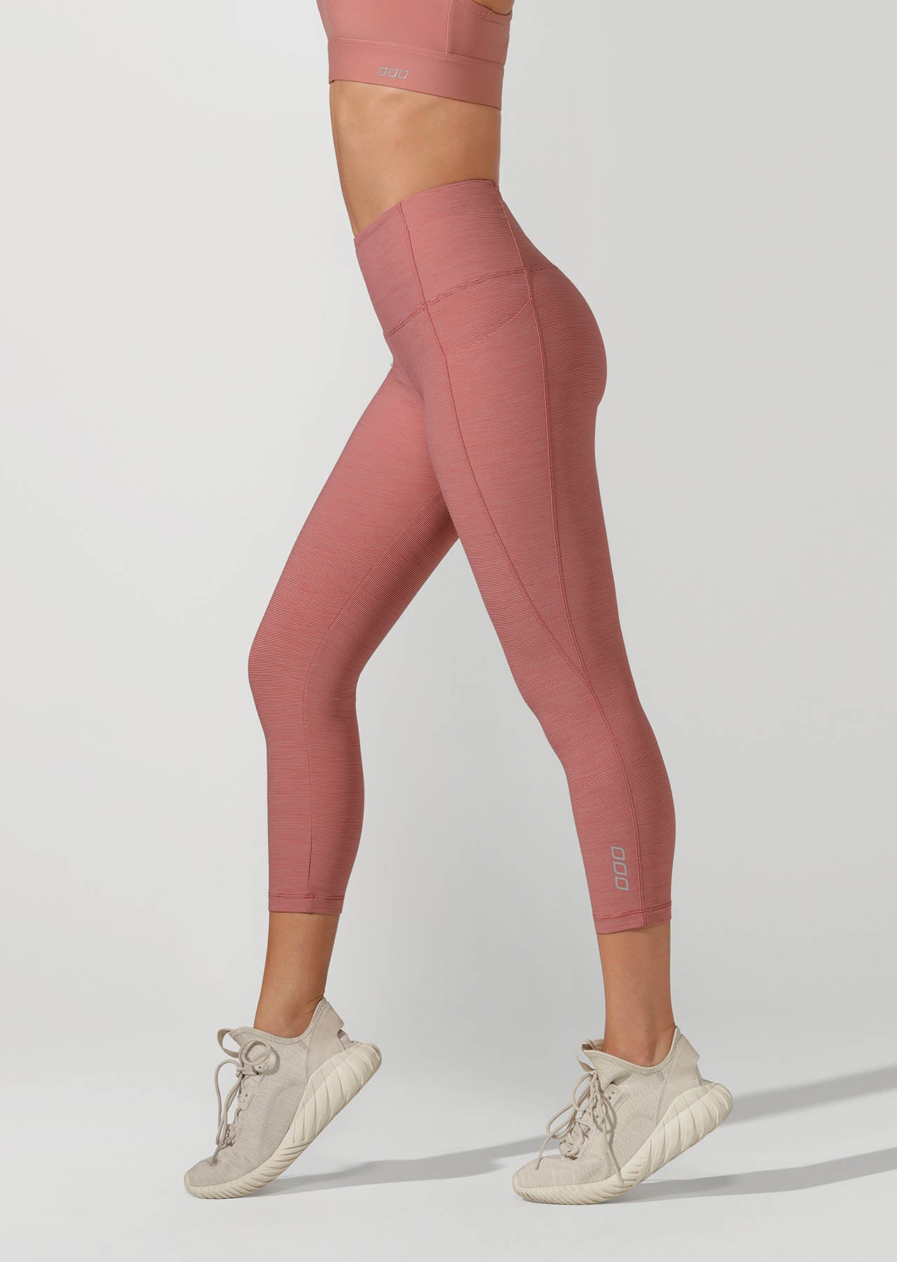 Lorna Jane Move Core 7/8 Tight - Raspberry Sorbet Marl
