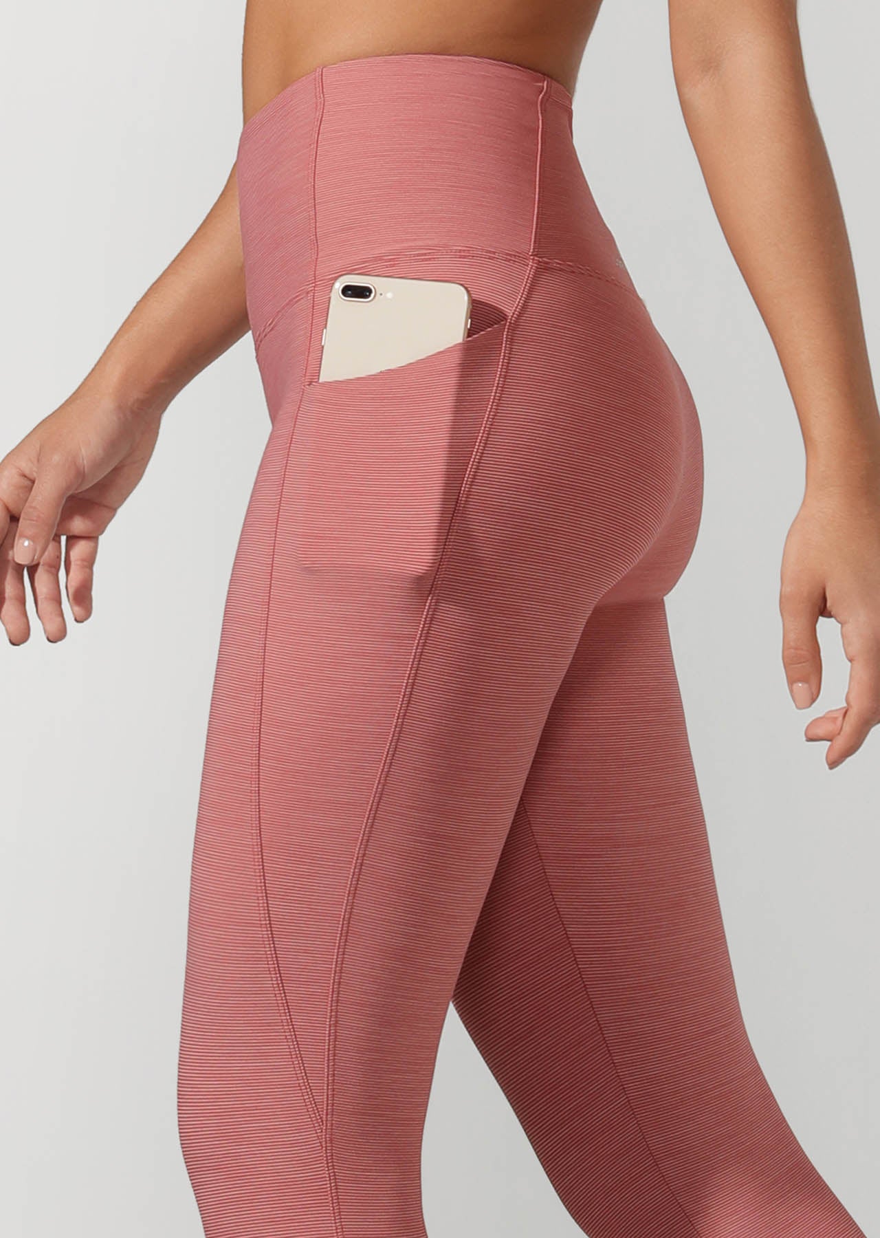 Lorna Jane Move Core 7/8 Tight - Raspberry Sorbet Marl