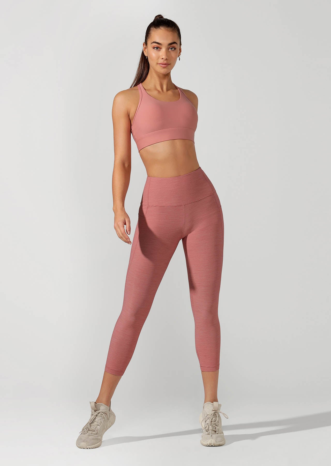 Lorna Jane Move Core 7/8 Tight - Raspberry Sorbet Marl