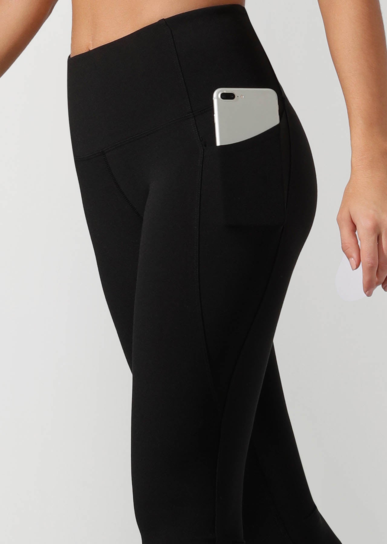 Lorna Jane Move Core Phone Pocket 3/4 Tight - Black