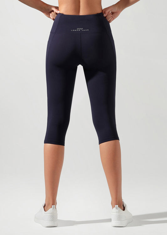 Lorna Jane Move Core Phone Pocket 3/4 Tight - French Navy