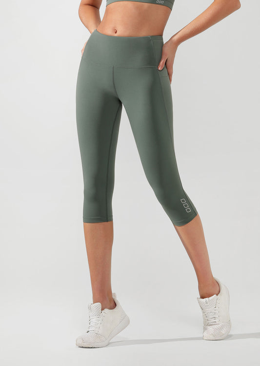 Lorna Jane Move Core Phone Pocket 3/4 Tight - Military