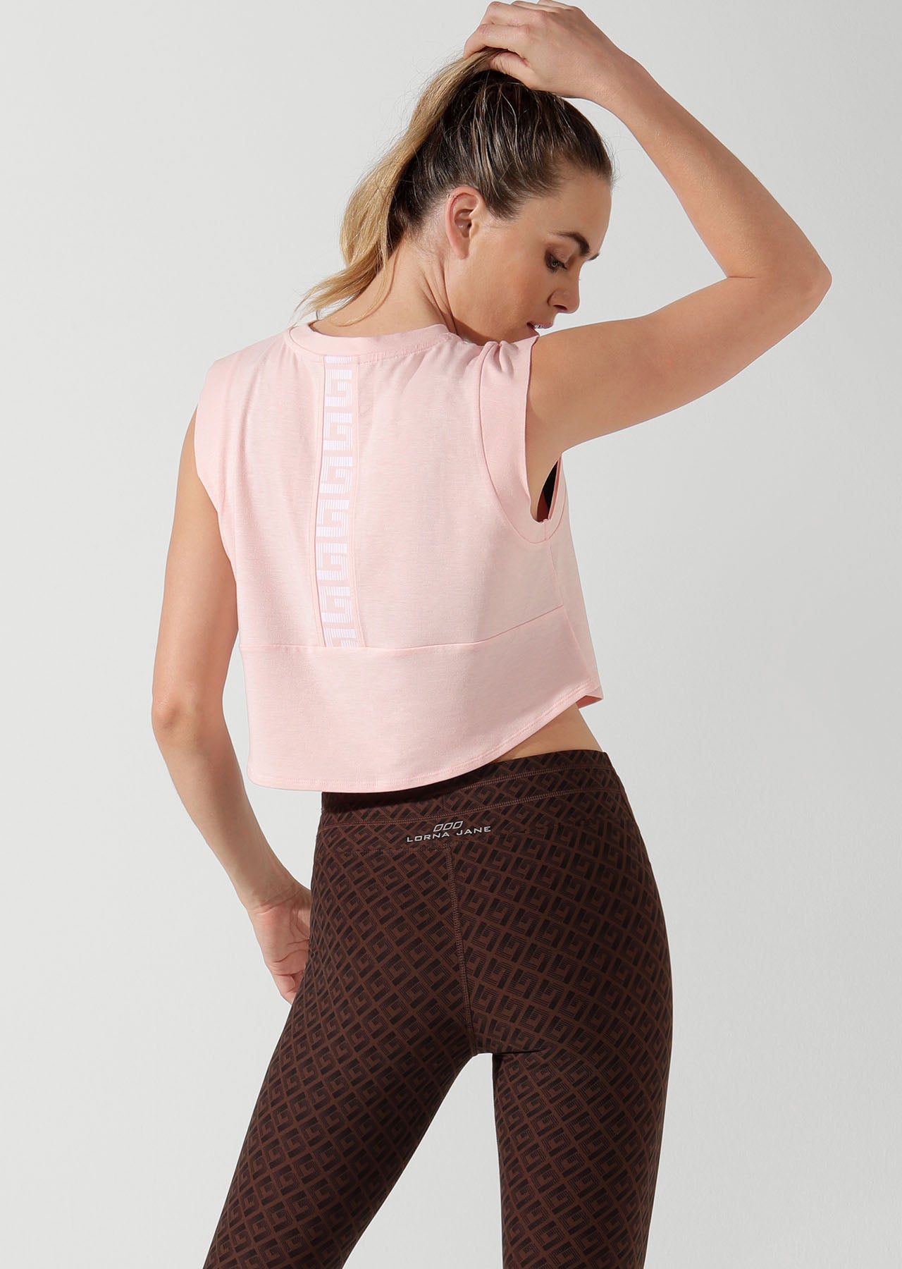 Lorna Jane Move Easy Cropped Tank - Enchanted Pink