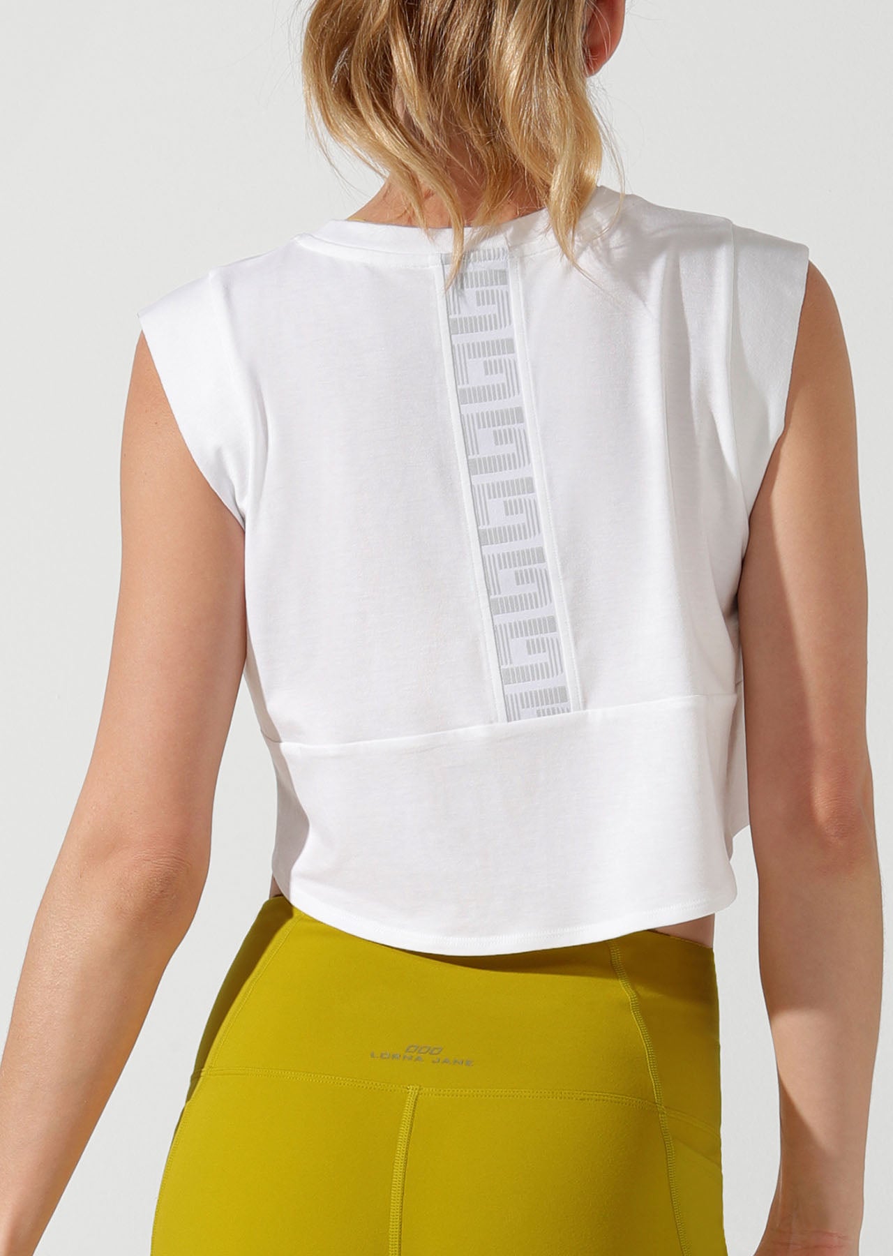 Lorna Jane Move Easy Cropped Tank - White