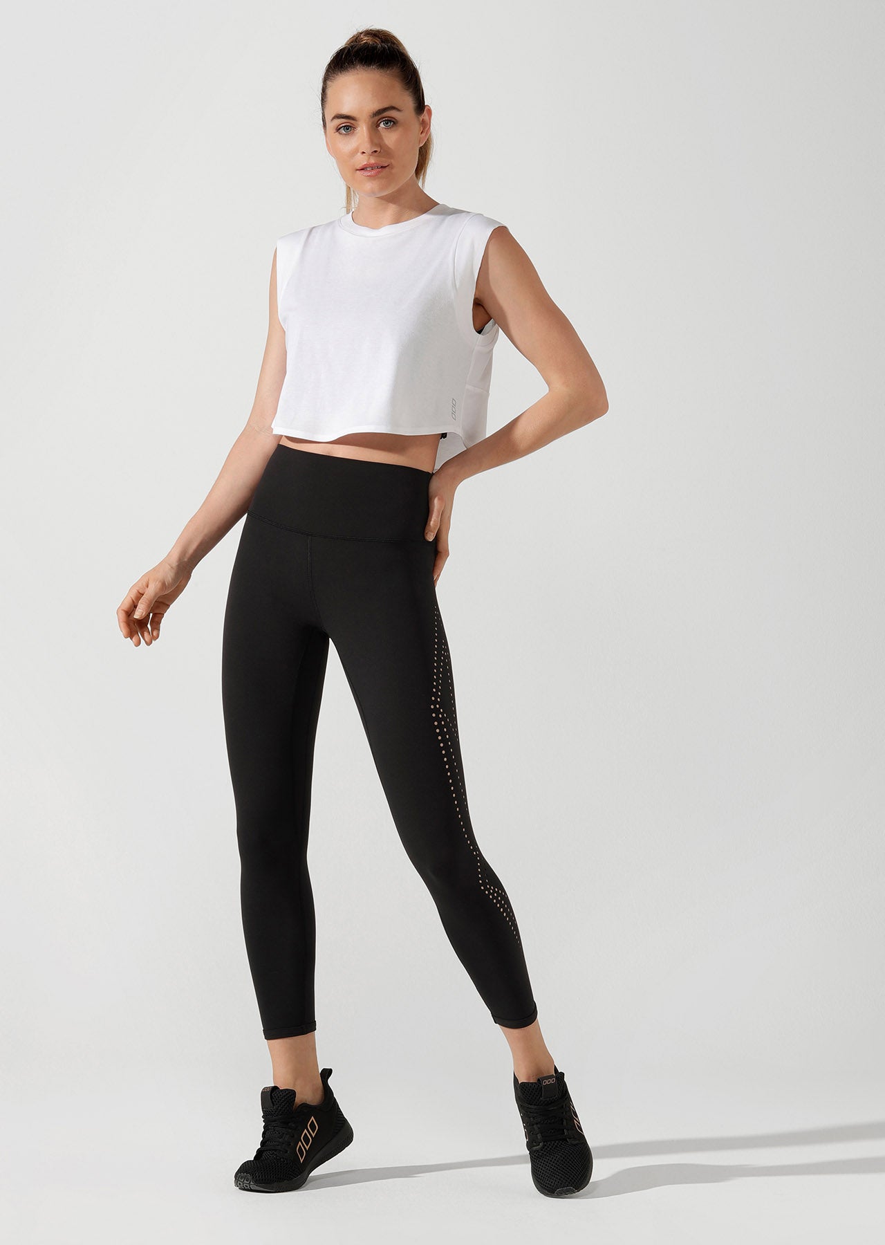 Lorna Jane Move Easy Cropped Tank - White