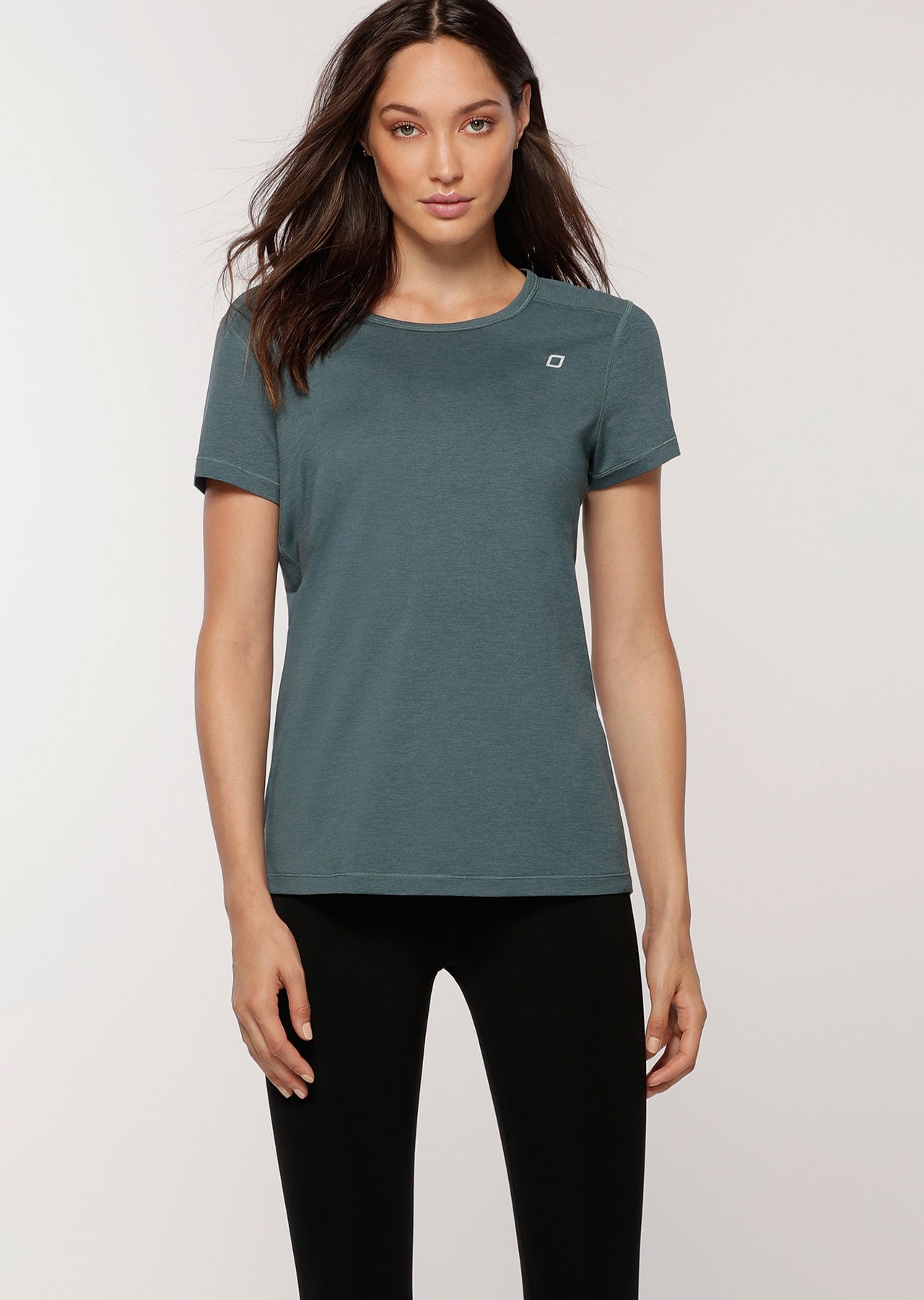 Lorna Jane Move Freely Active Tee - Agave Teal Marl