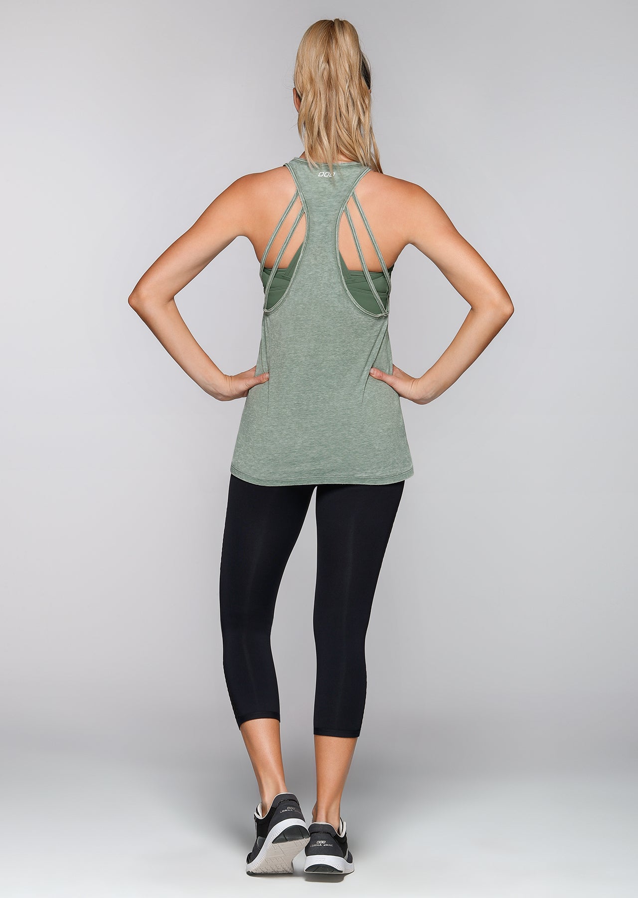Lorna Jane Move With Ease Tank - Light Khaki