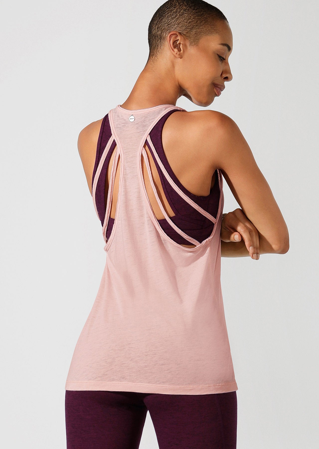 Lorna Jane Move With Ease Tank - Dark Dusty Pink