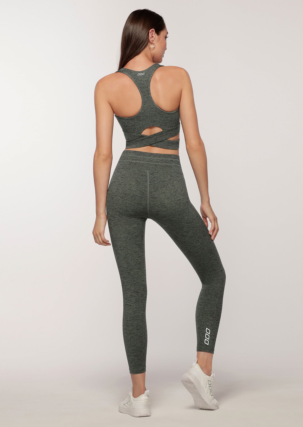 Lorna Jane Muscle Up Sports Bra - Military Marl