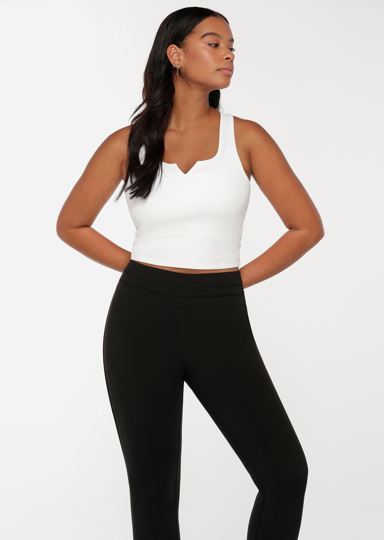 Lorna Jane Muse Rib Active Tank - White
