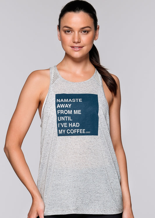 Lorna Jane Namaste Away Tank - Grey Marl