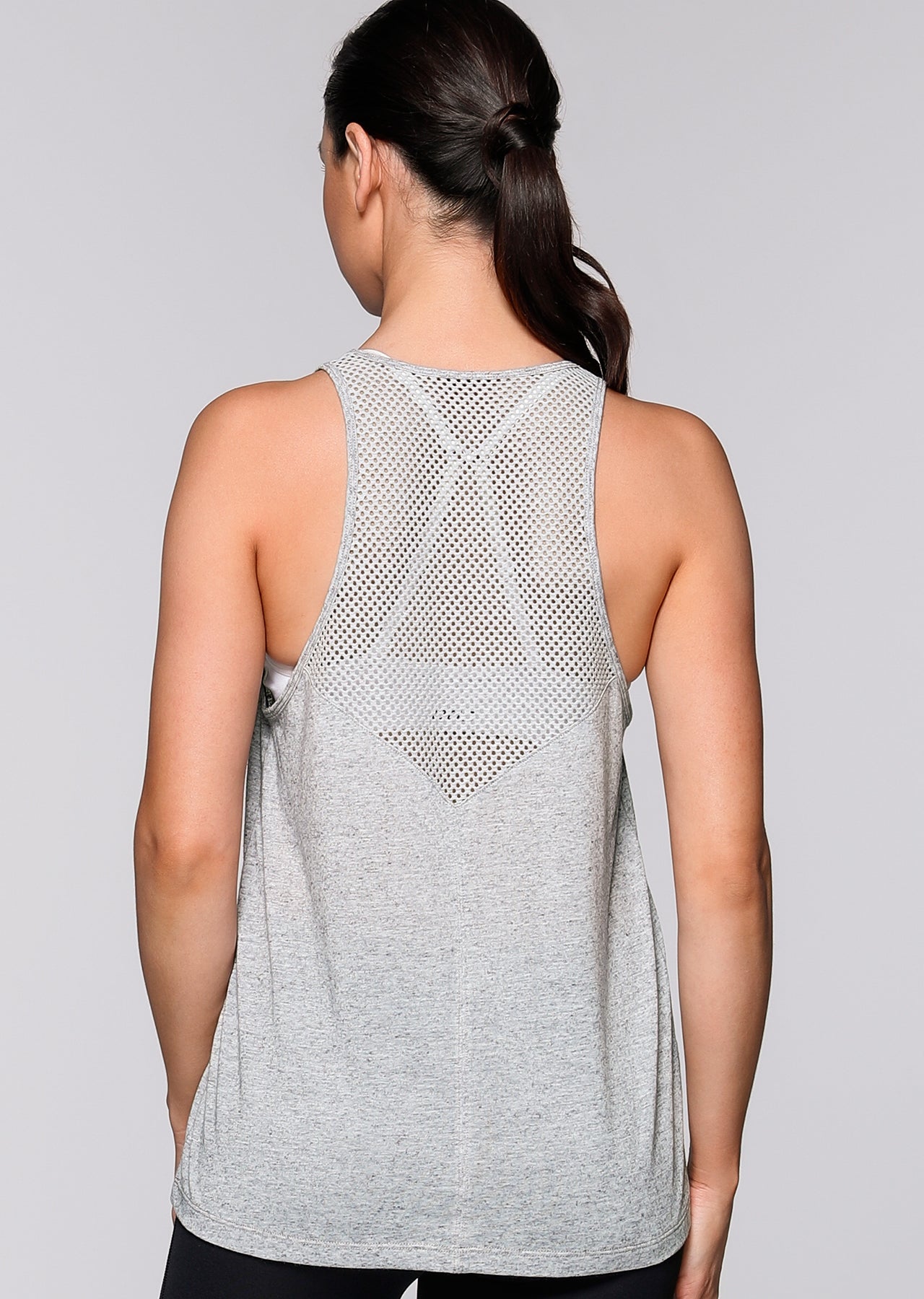 Lorna Jane Namaste Away Tank - Grey Marl