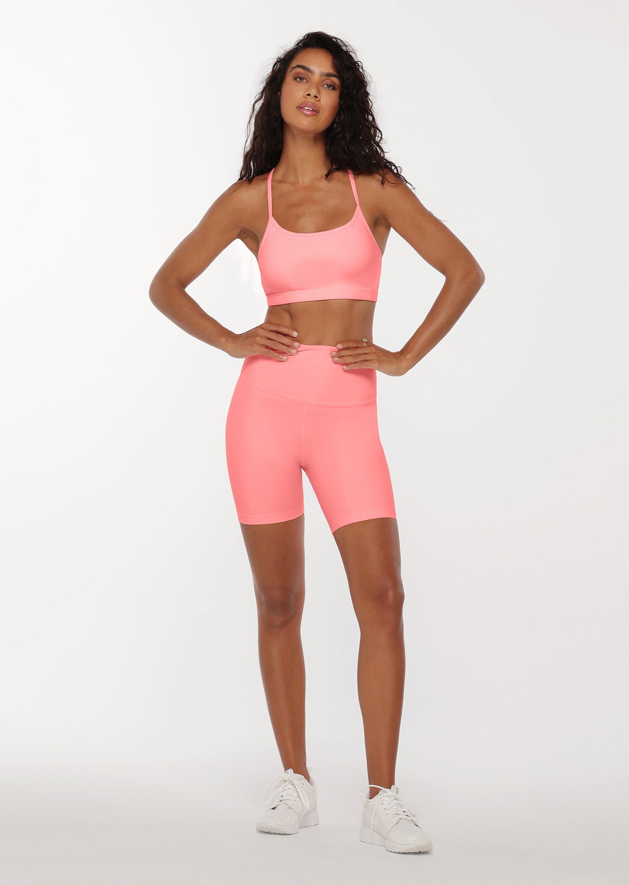 Lorna Jane Nat Sports Bra - Tutu Pink