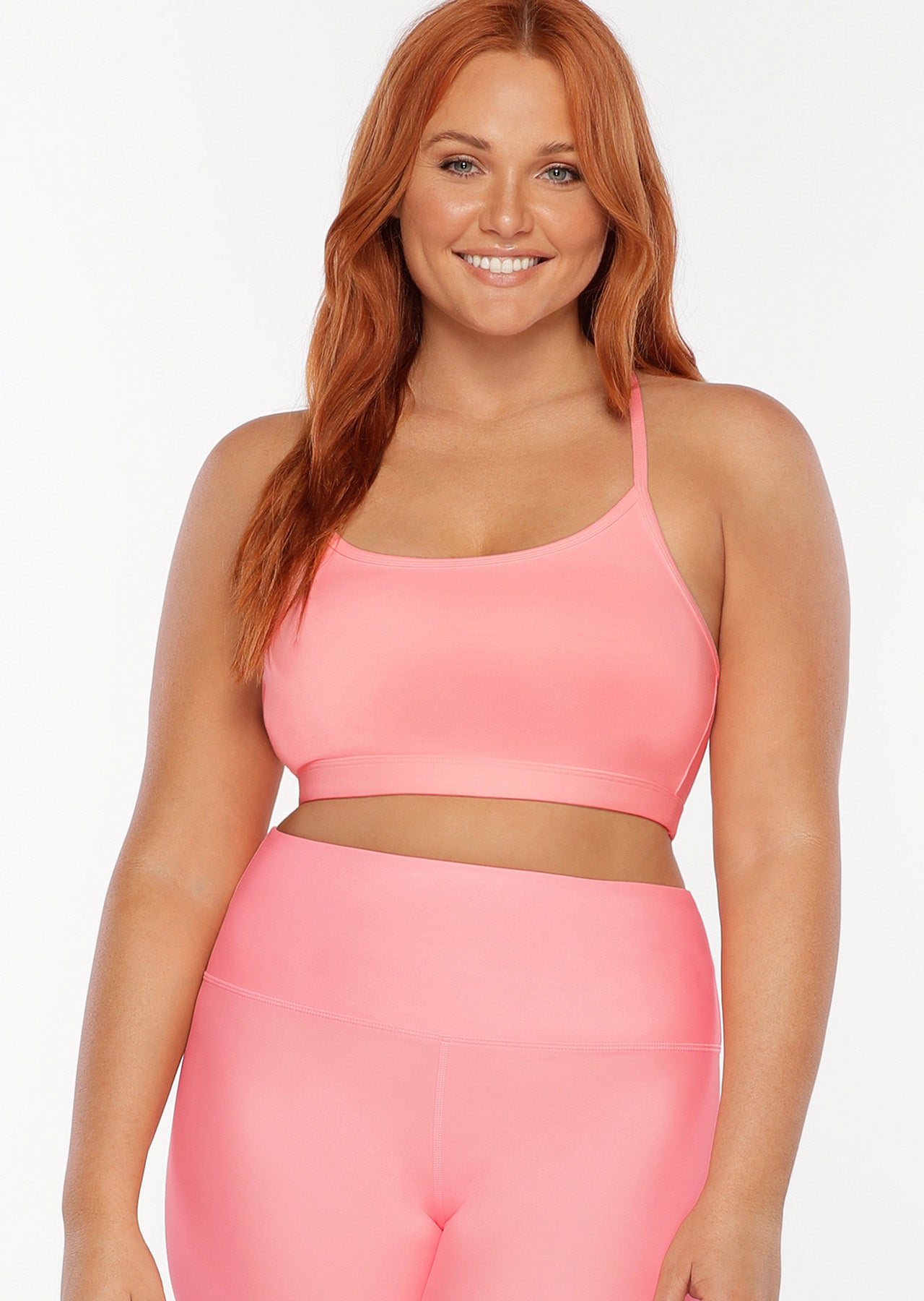 Lorna Jane Nat Sports Bra - Tutu Pink