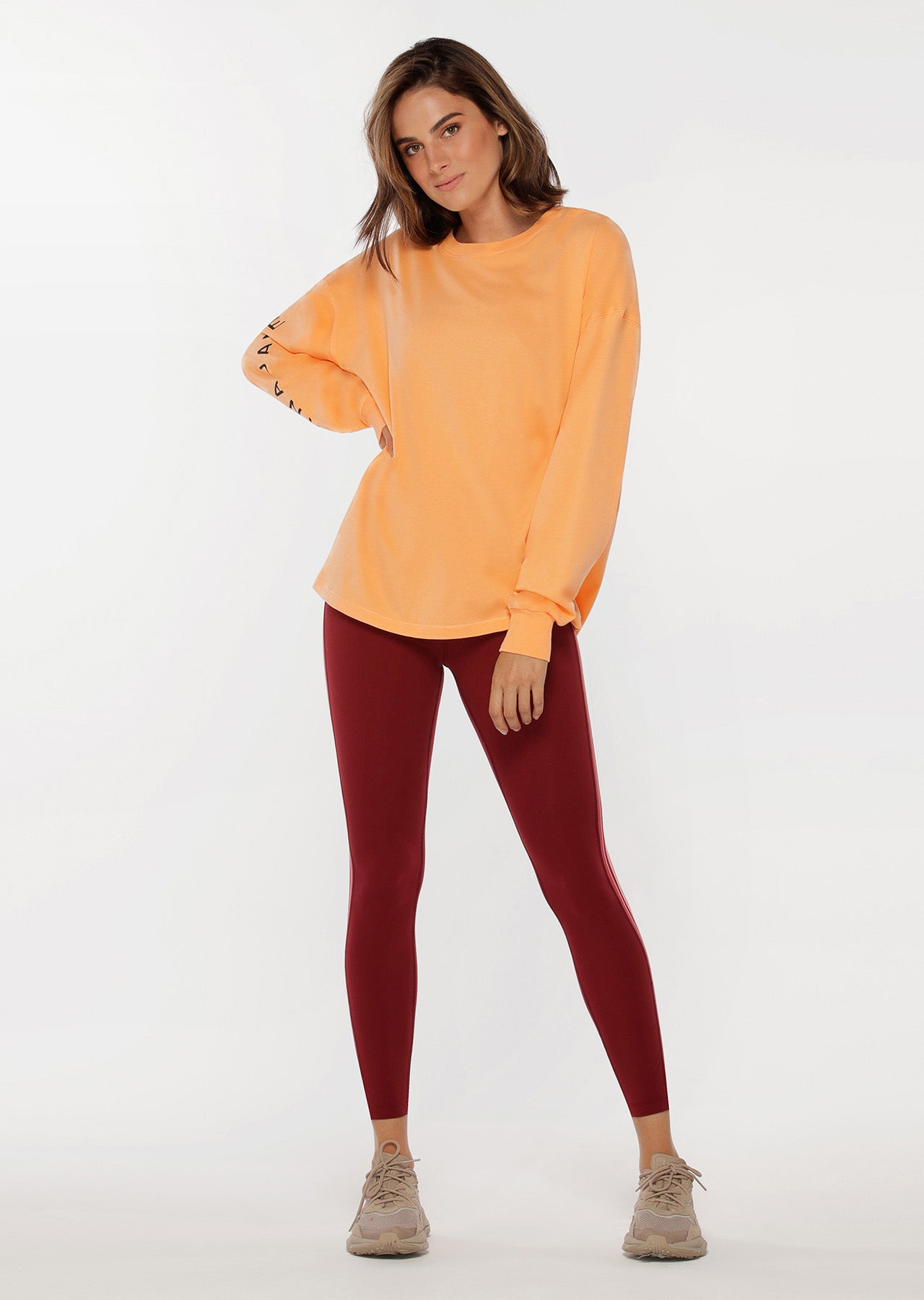 Lorna Jane Neon Nights Long Sleeve Top - Tropico