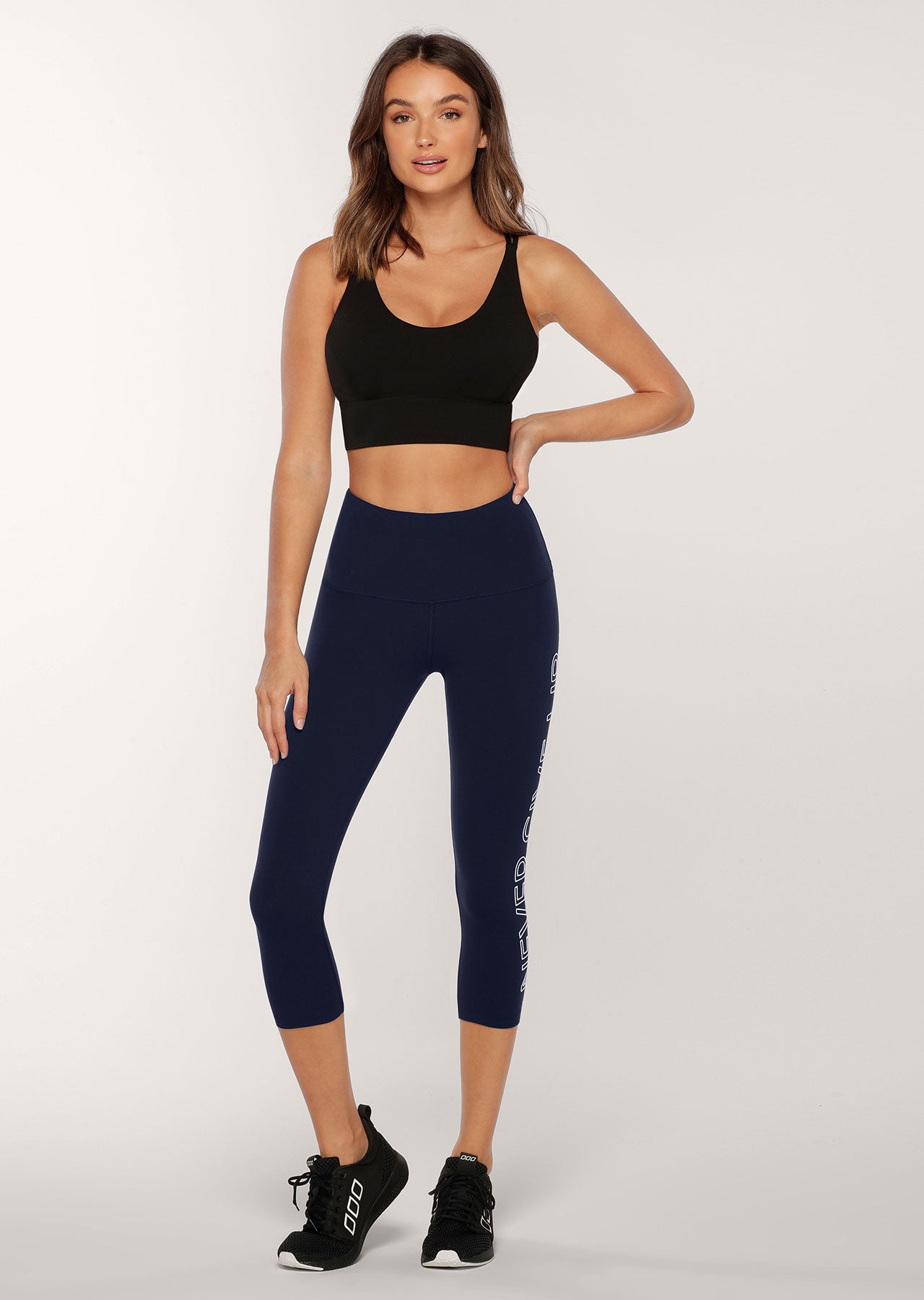 Lorna Jane Never Give Up 7/8 Leggings - French Navy