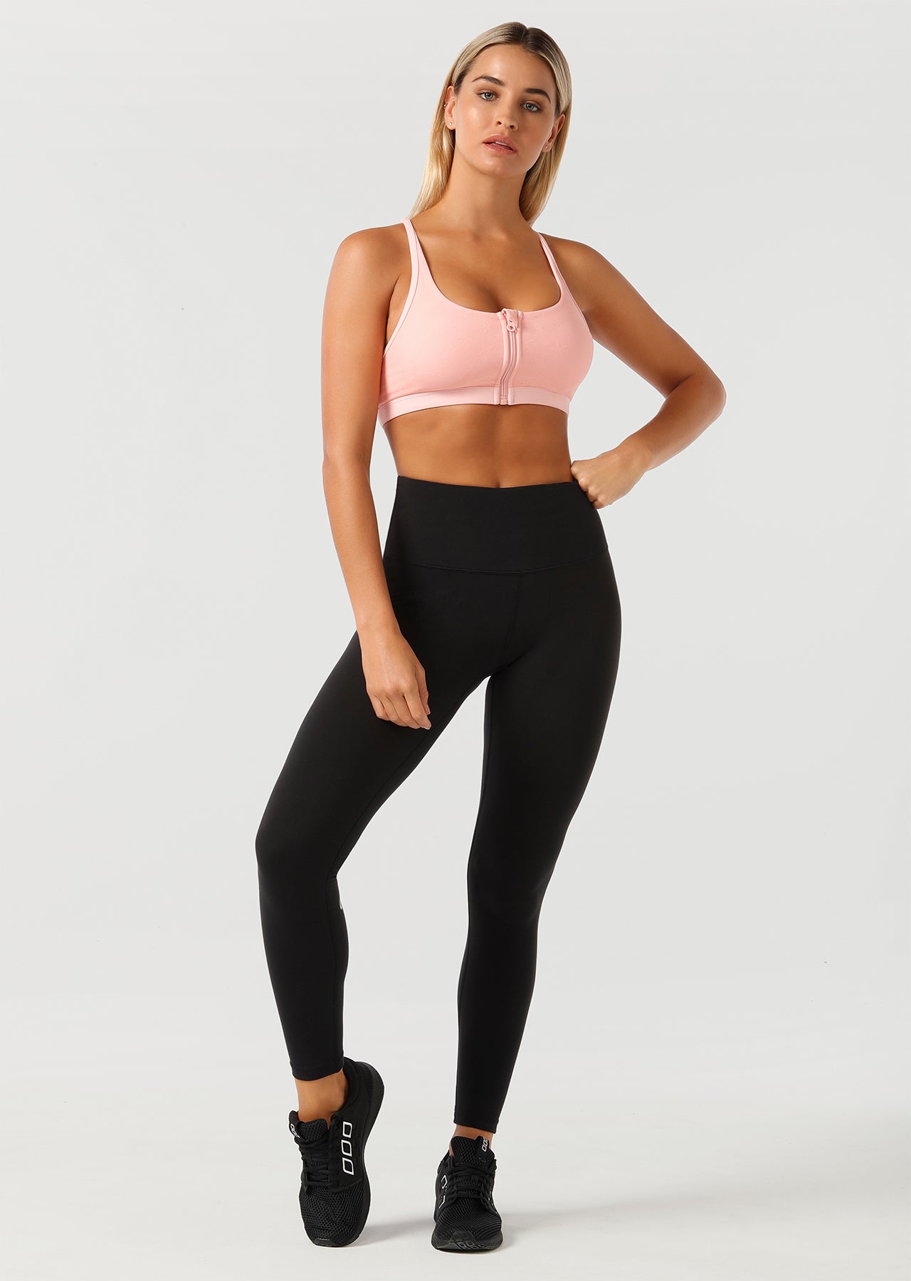 Lorna Jane Never Give Up F/L Tight - Black