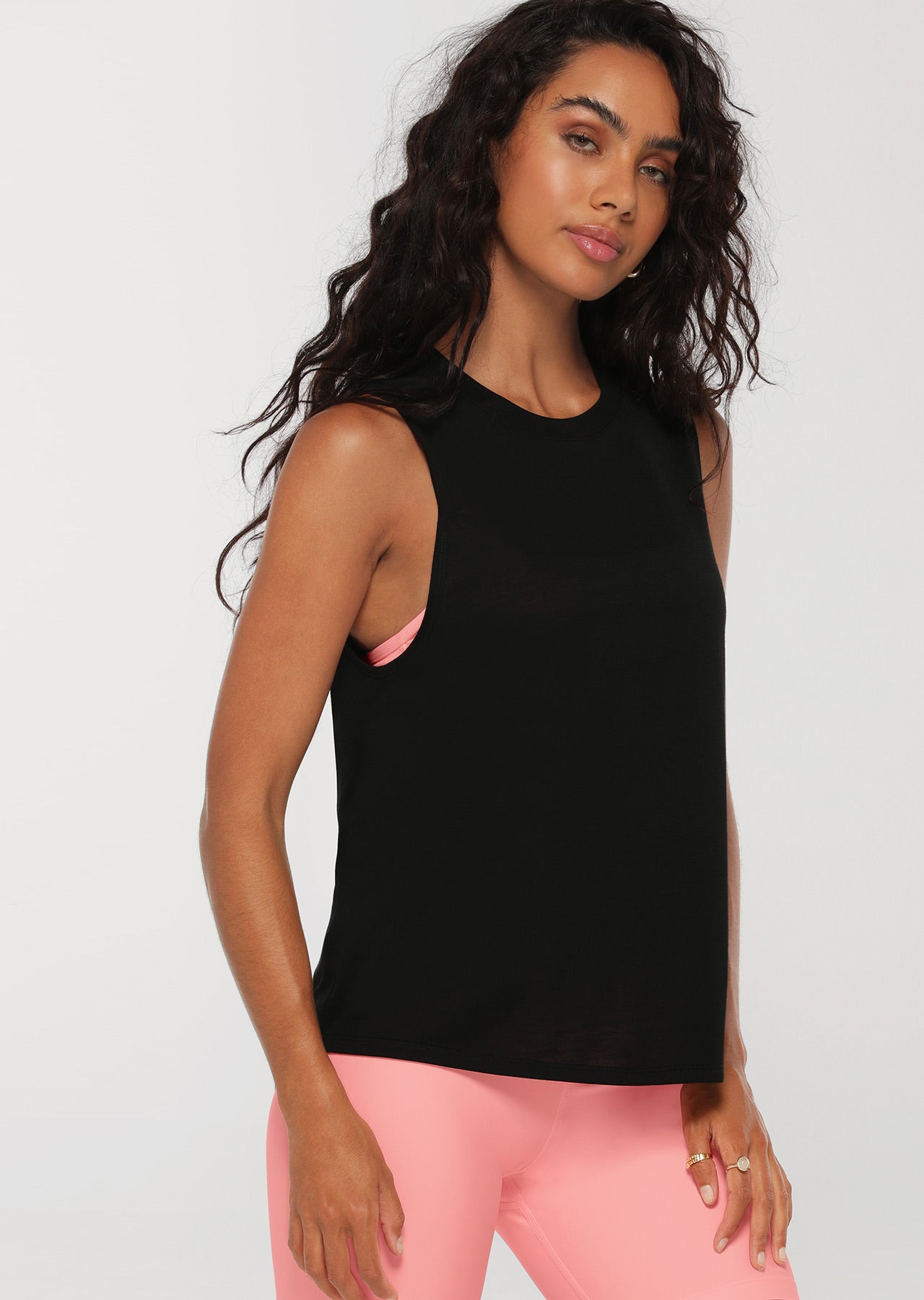 Lorna Jane Never Give Up Tank - Black