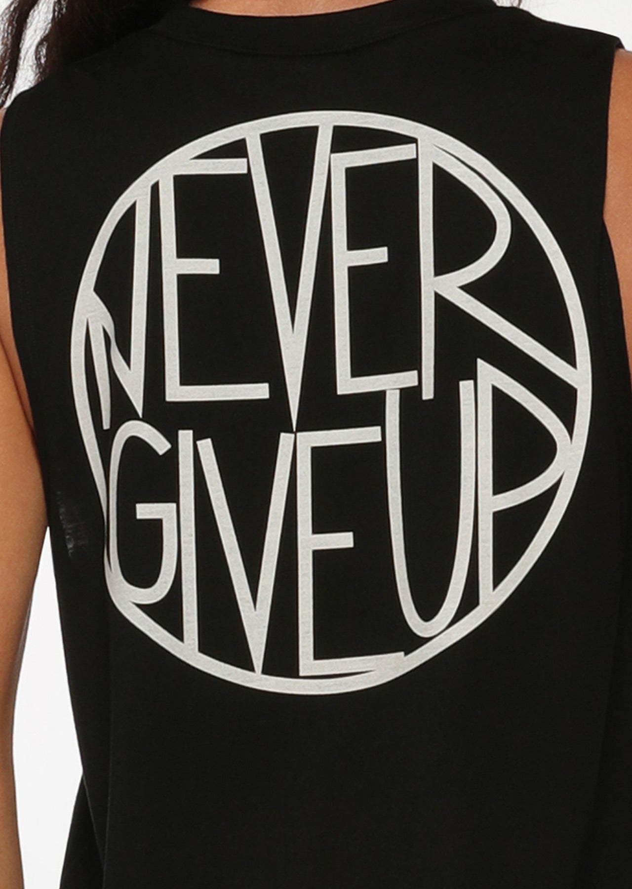 Lorna Jane Never Give Up Tank - Black
